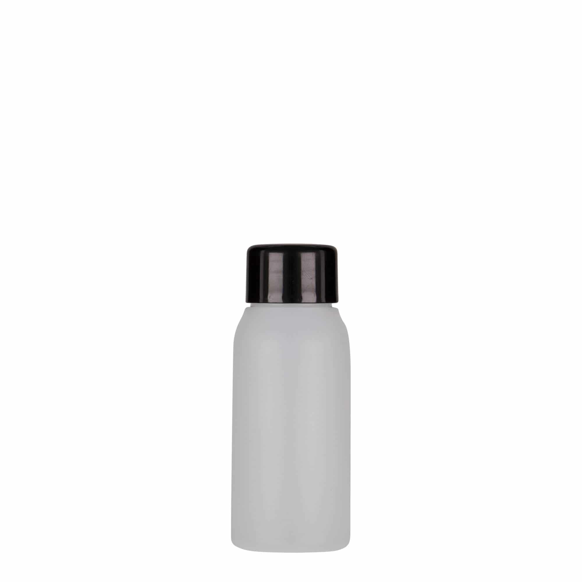 Botella de plástico de 50 ml 'Tuffy', HDPE, natural, boca: 24/410