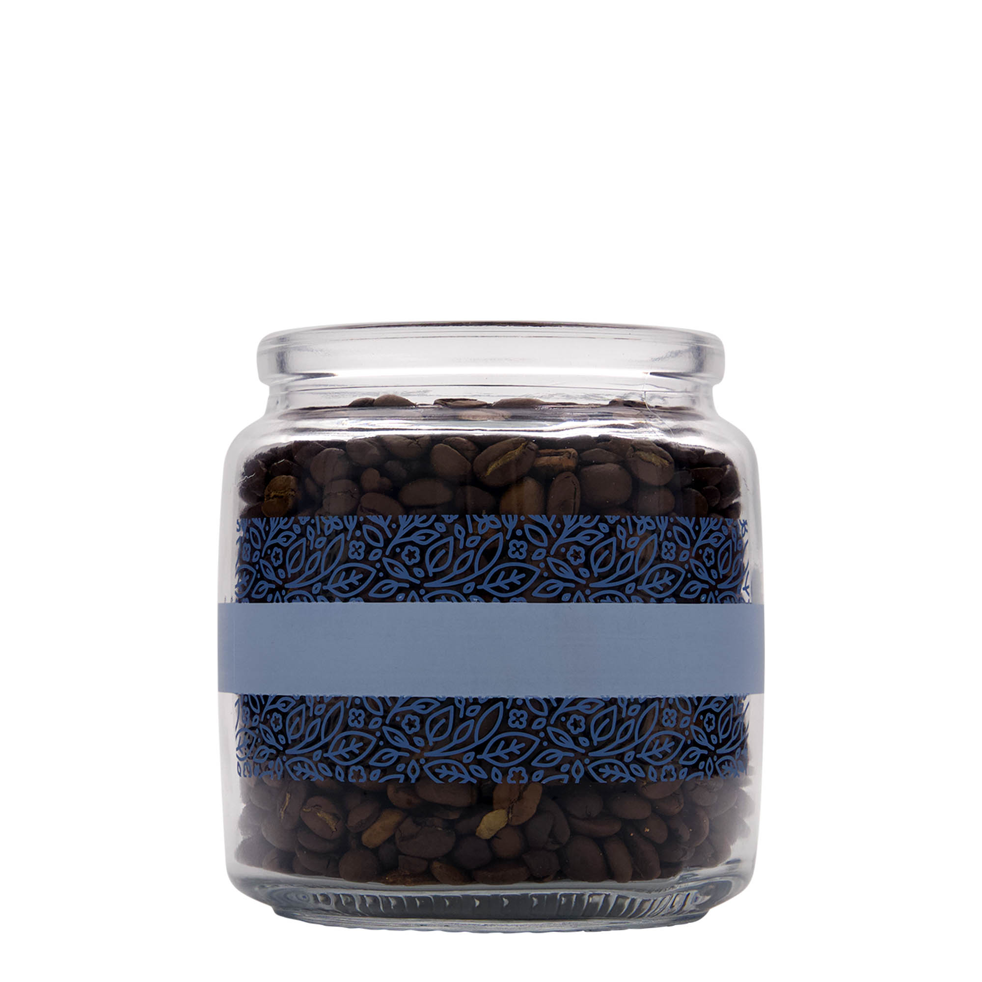 750 ml tarro de vidrio con corcho 'Giara', motivo: Naturalmente azul, boca: corcho 750 ml tarro de vidrio con corcho 'Giara', motivo: Naturalmente azul, boca: corcho