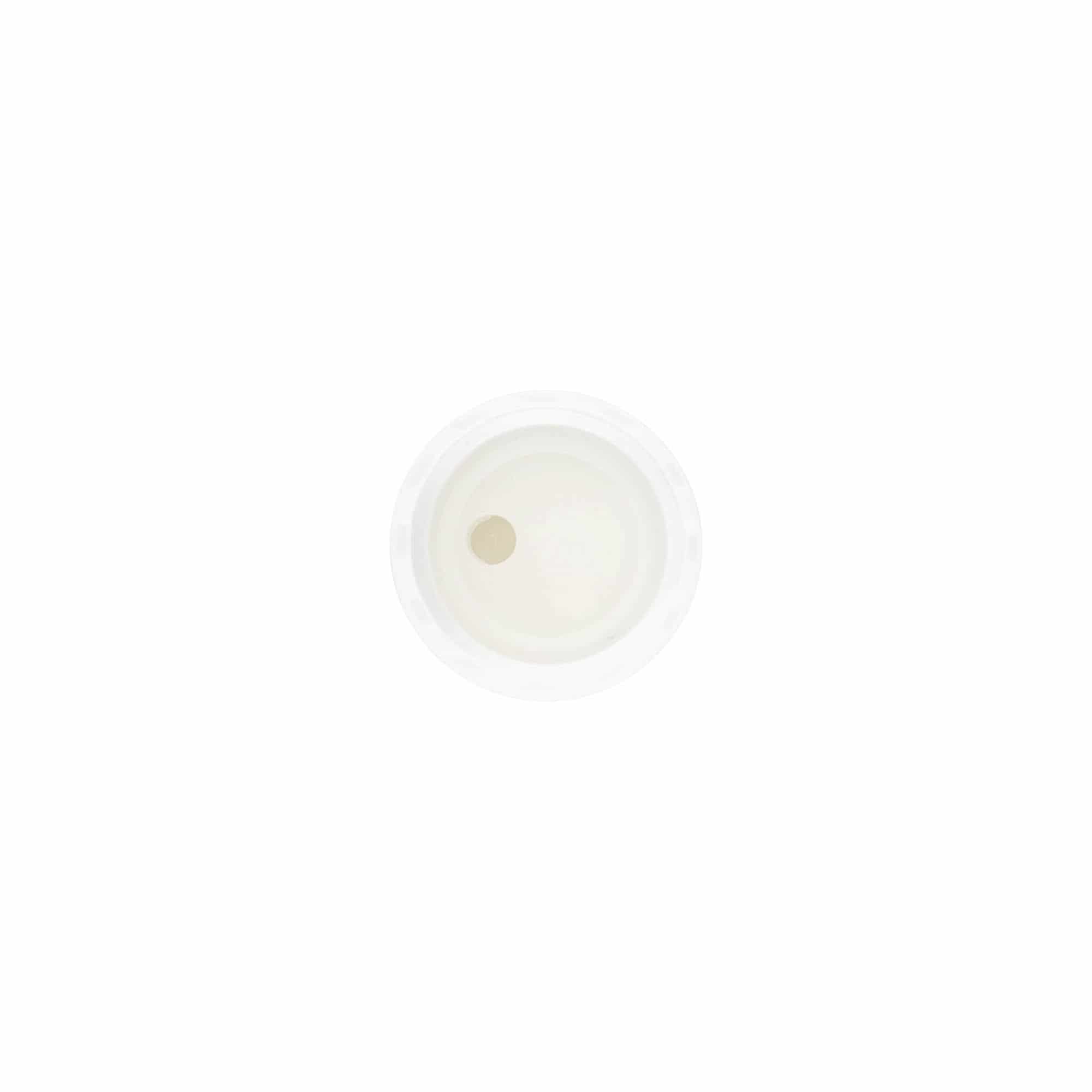 Tapa de rosca Disc Top, plástico PP, blanca, para boca: 20/410