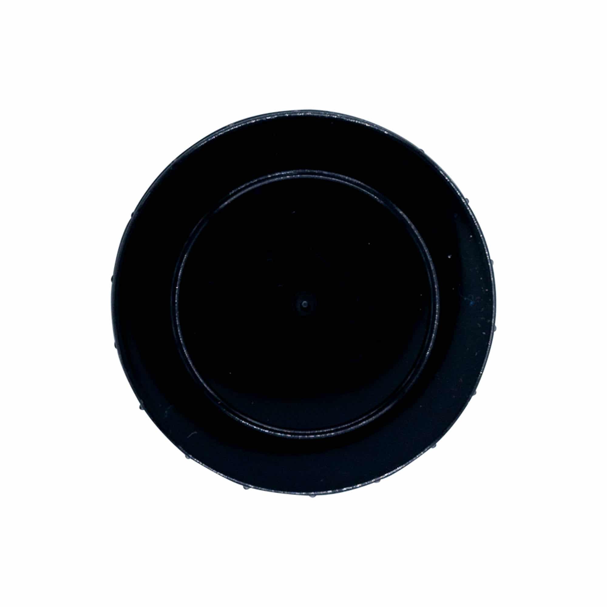 Tapón roscado, plástico PP, negro, para boca: DIN 55
