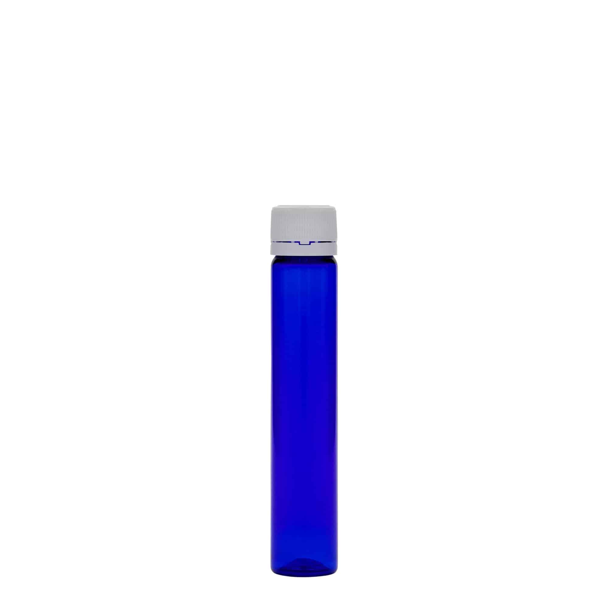 25 ml tubos PET, plástico, azul real, boca: cierre de rosca