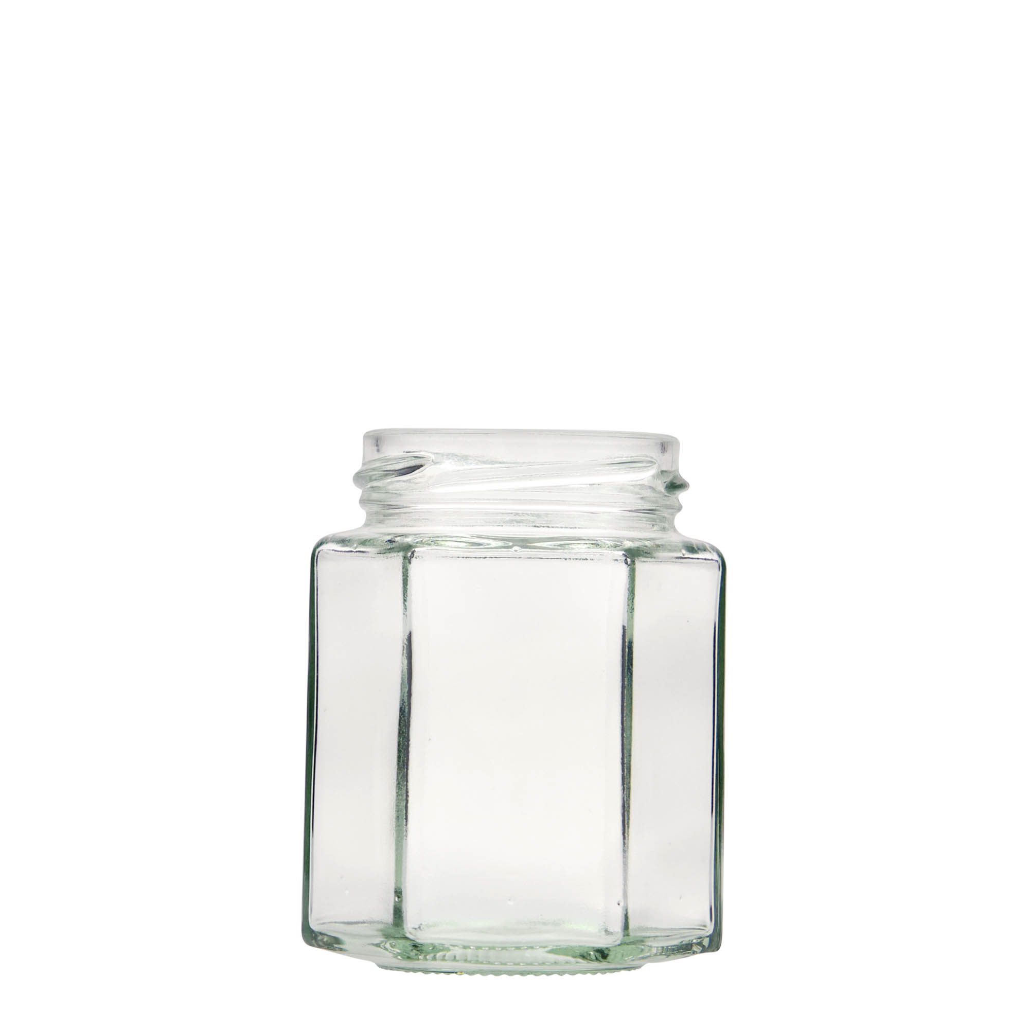 196 ml frasco hexagonal, boca: twist-off (TO 58) 196 ml frasco hexagonal, boca: twist-off (TO 58)