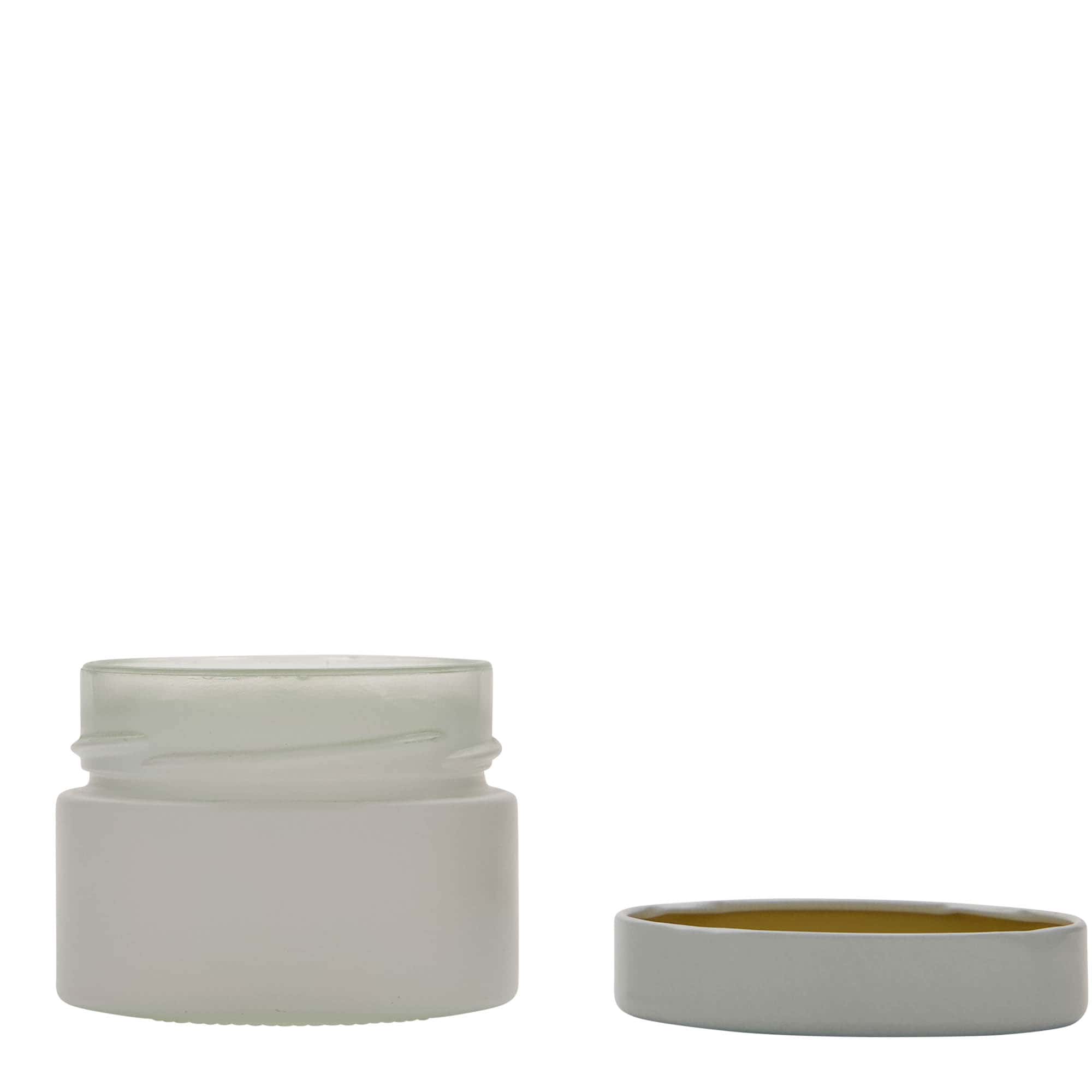 130 ml vaso redondo 'Aurora', blanco, boca: Deep-Twist-Off (DTO 66)
