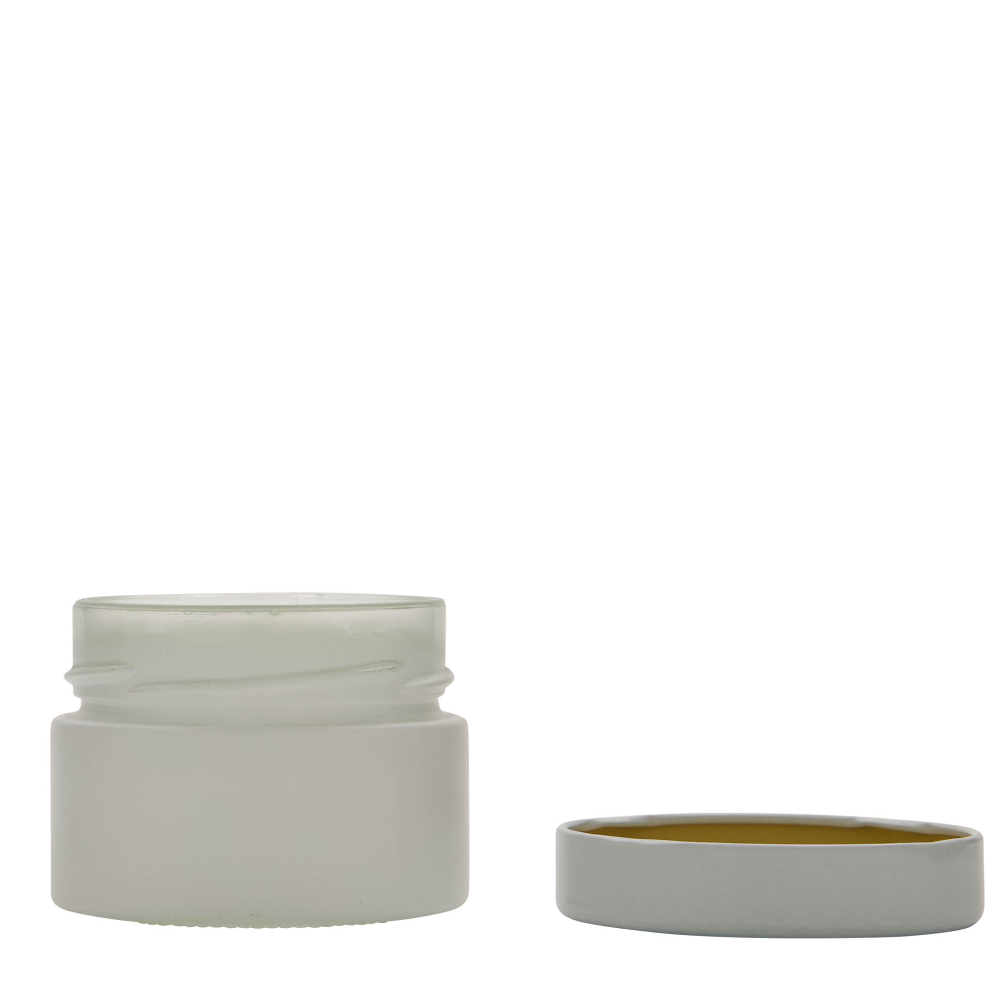 130 ml vaso redondo «Aurora», blanco, boca: Deep-Twist-off (DTO 66)