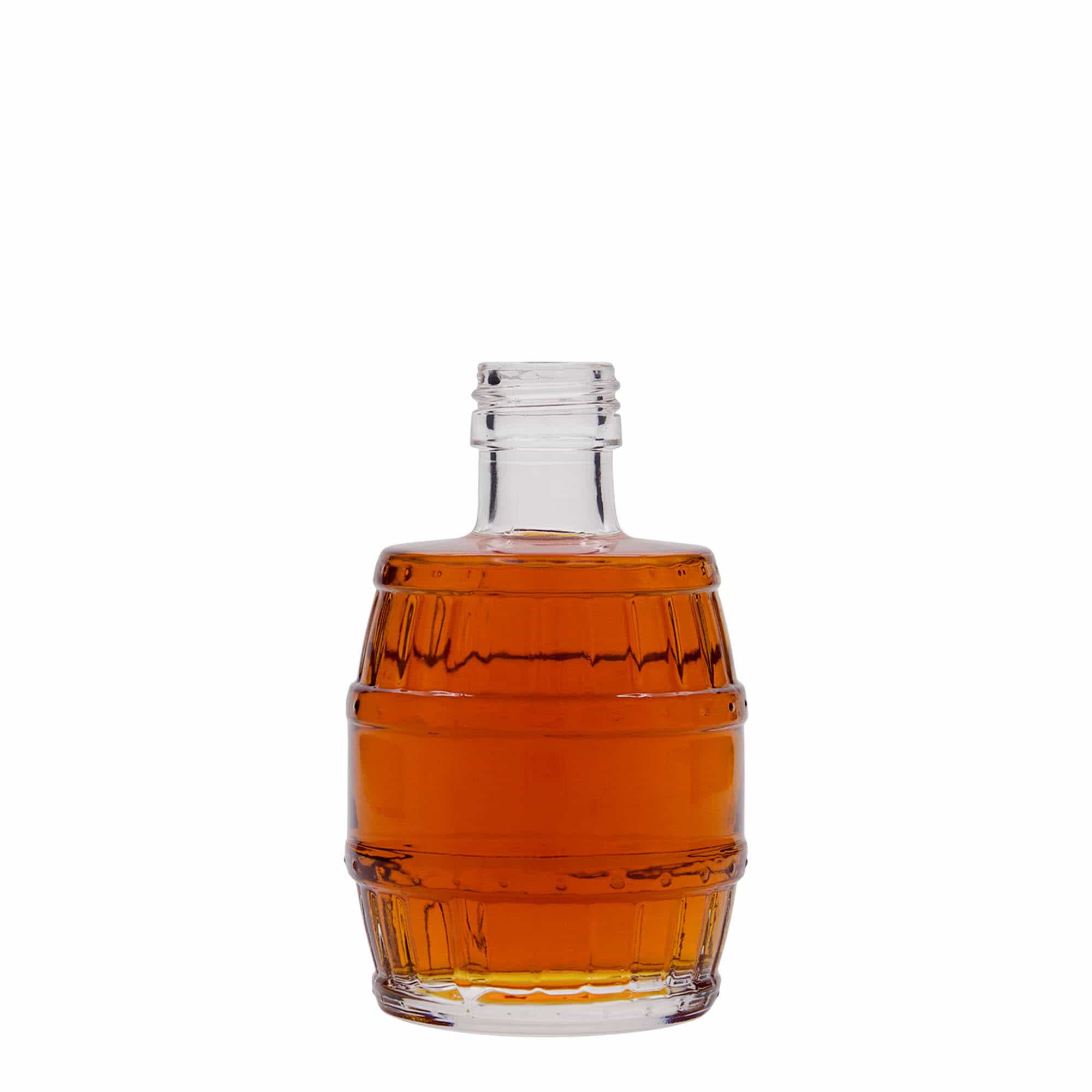 Botella de vidrio de 200 ml 'Barril', boca: PP 28
