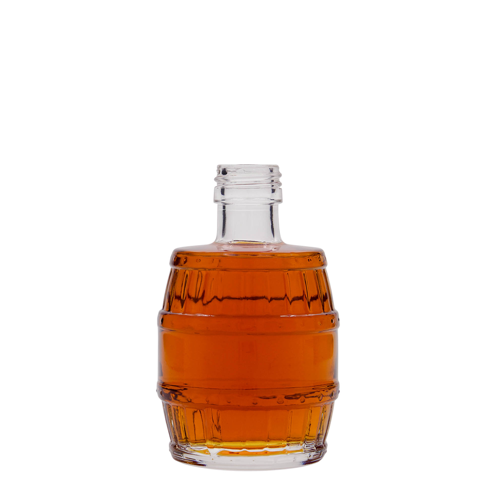 Botella de vidrio de 200 ml «Barril», boca: PP 28
