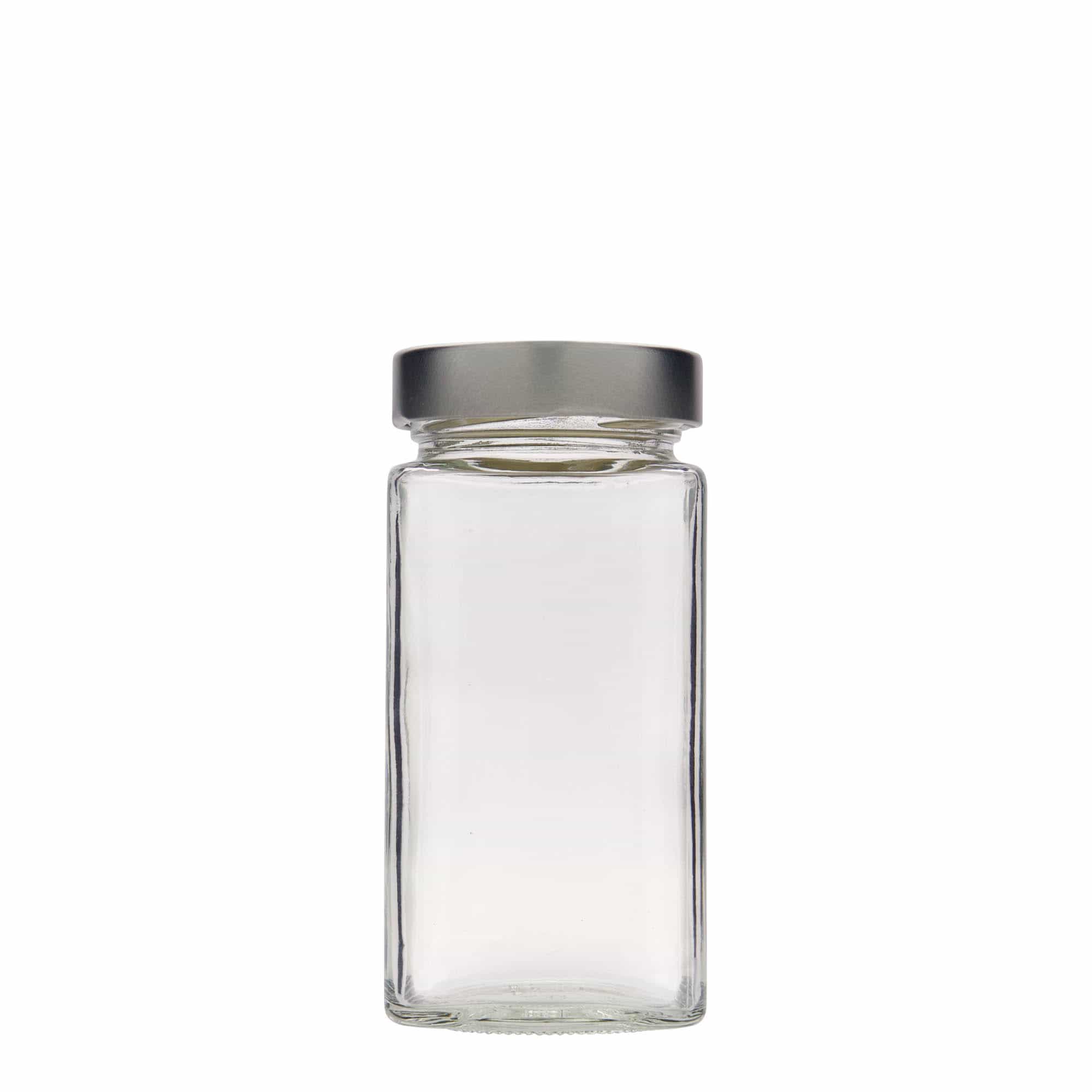 Tarro cuadrado 'Funny' de 314 ml, boca: Deep-Twist-Off (DTO 58)