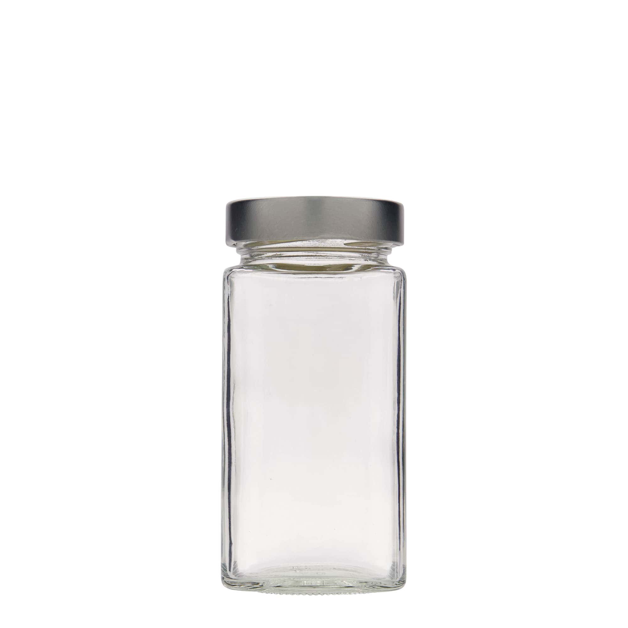 314 ml vaso cuadrado 'Funny', boca: Deep-Twist-Off (DTO 58)