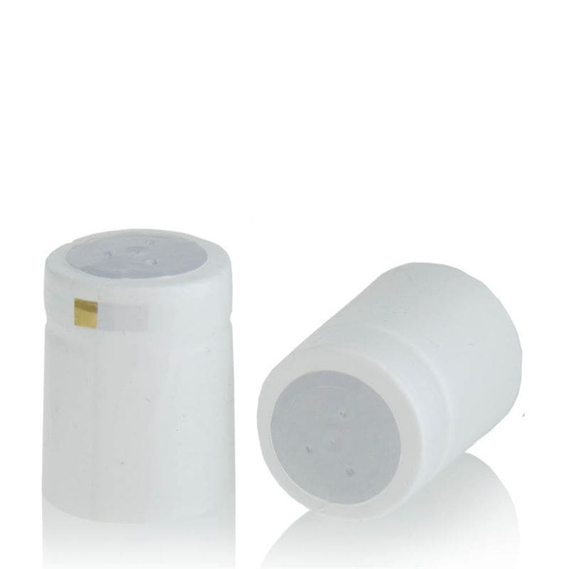 Cápsula termoencogible 32x41, plástico de PVC, blanco