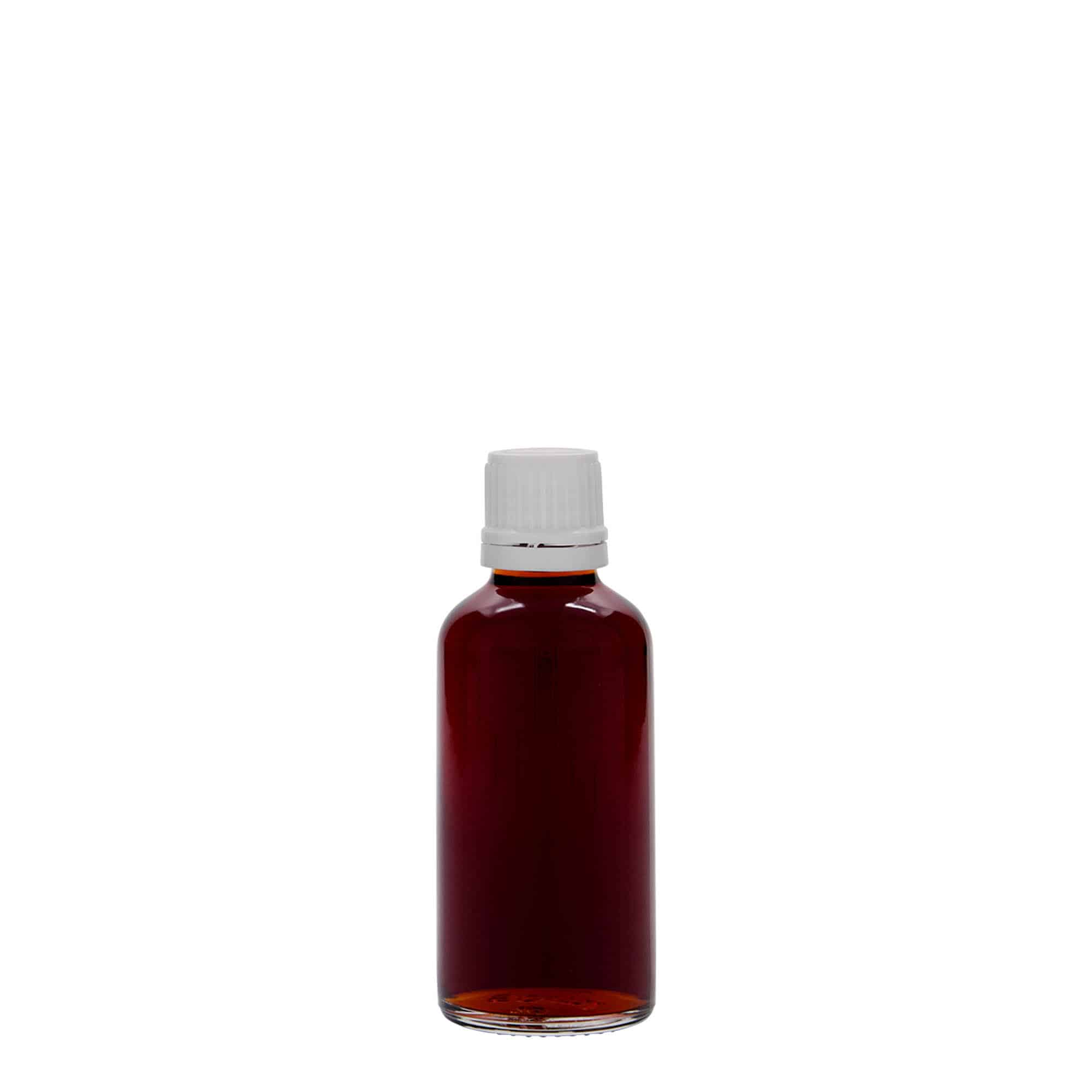 Frasco de medicamentos de 50 ml, vidrio, boca: DIN 18