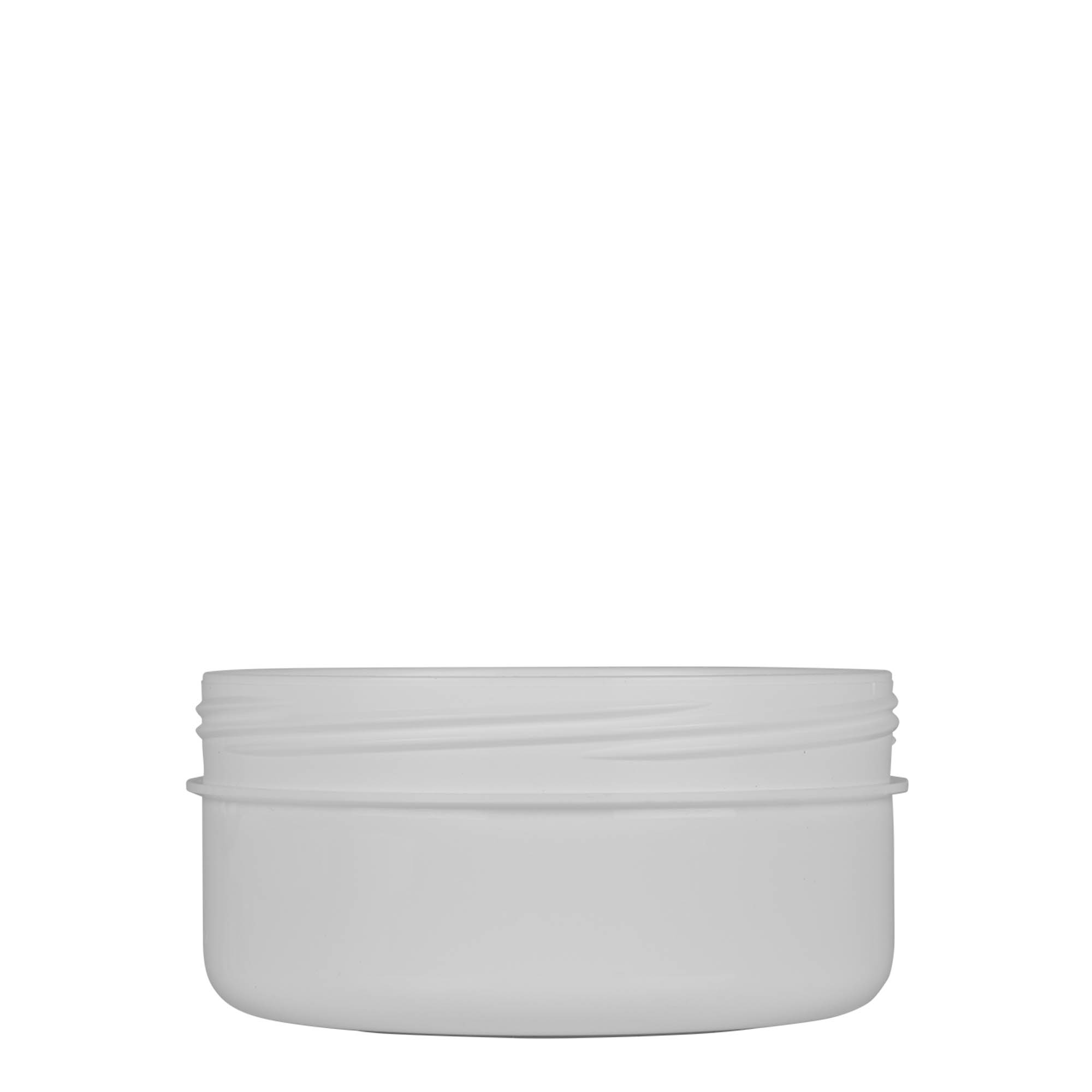 250 ml bote de plástico 'White Line', PP, blanco, boca: cierre de rosca 250 ml bote de plástico 'White Line', PP, blanco, boca: cierre de rosca