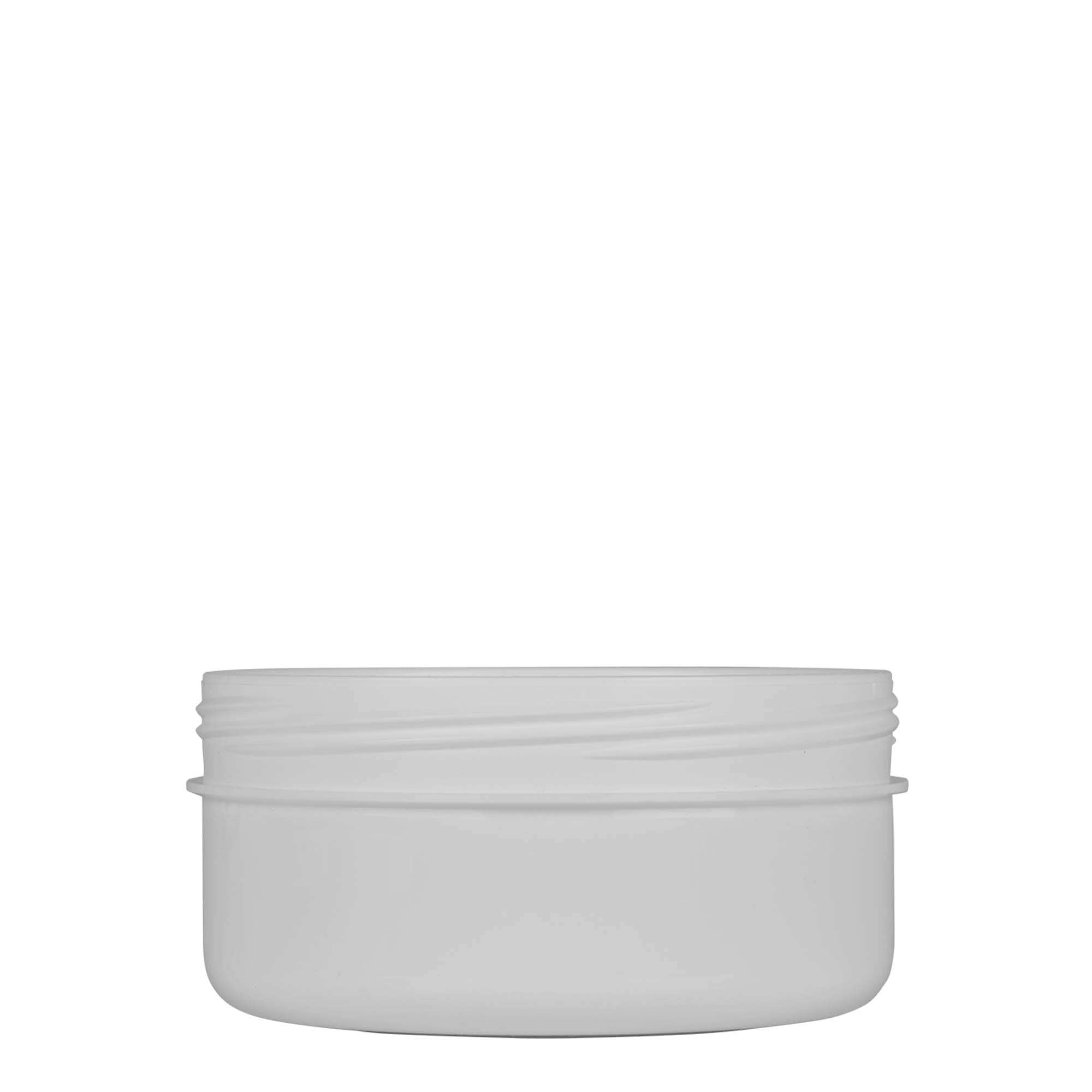 250 ml bote de plástico 'White Line', PP, blanco, boca: cierre de rosca 250 ml bote de plástico 'White Line', PP, blanco, boca: cierre de rosca