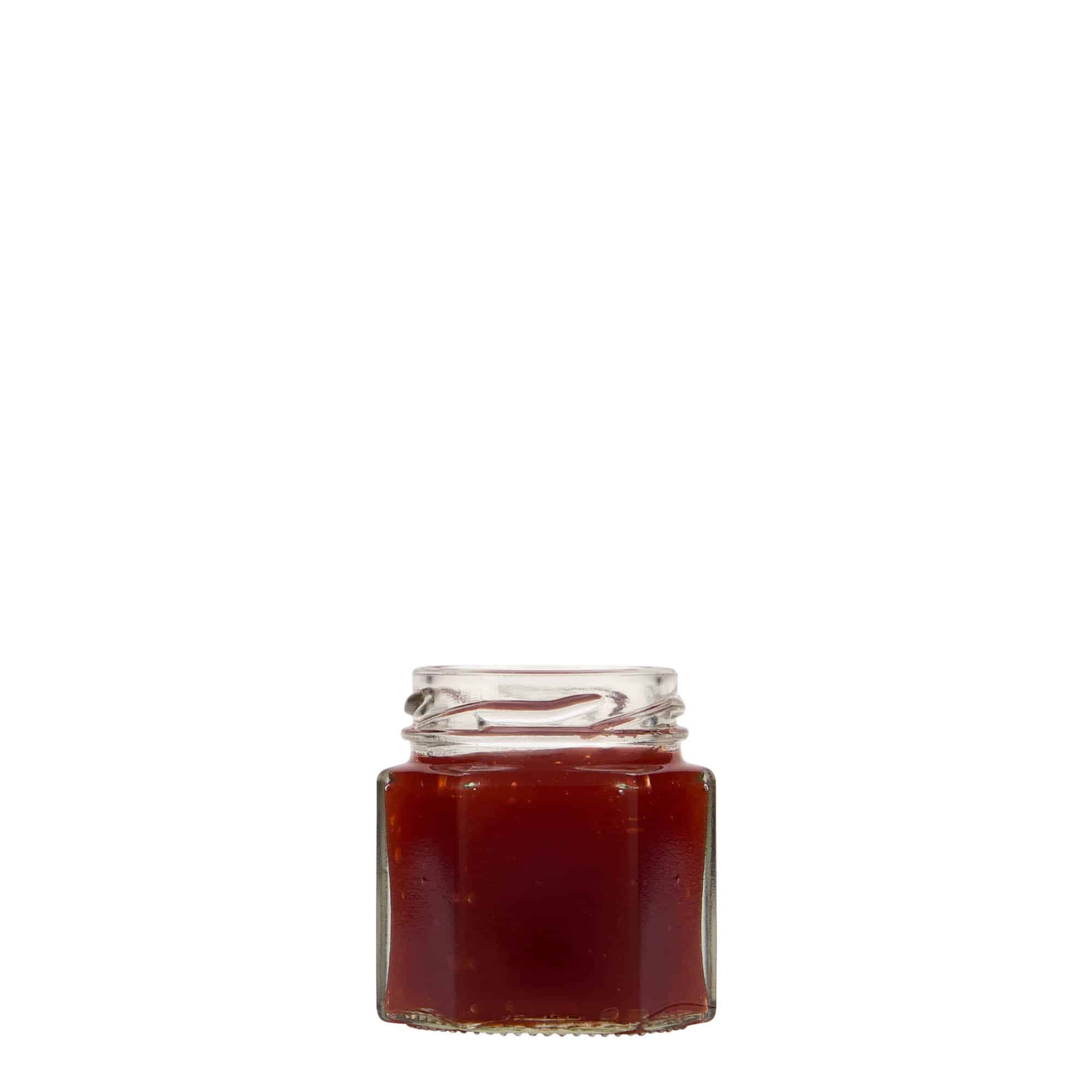 Tarro hexagonal de 47 ml, boca: Twist-Off (TO 43)