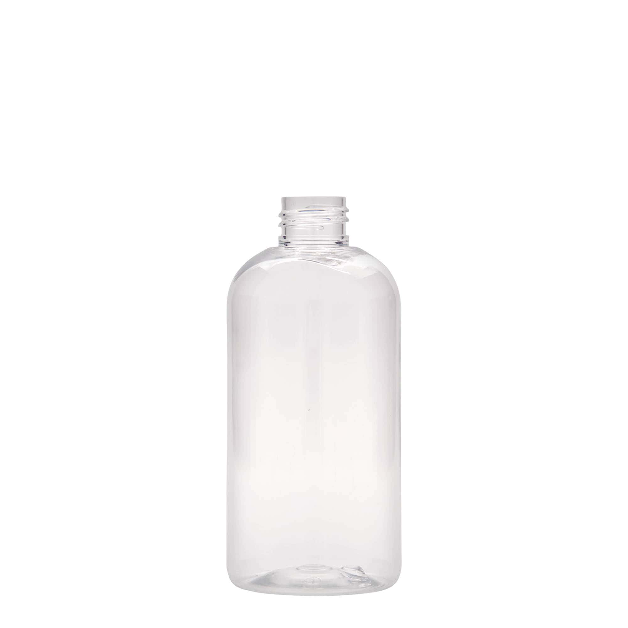 Botella PET de 250 ml 'Boston', plástico, boca: 24/410
