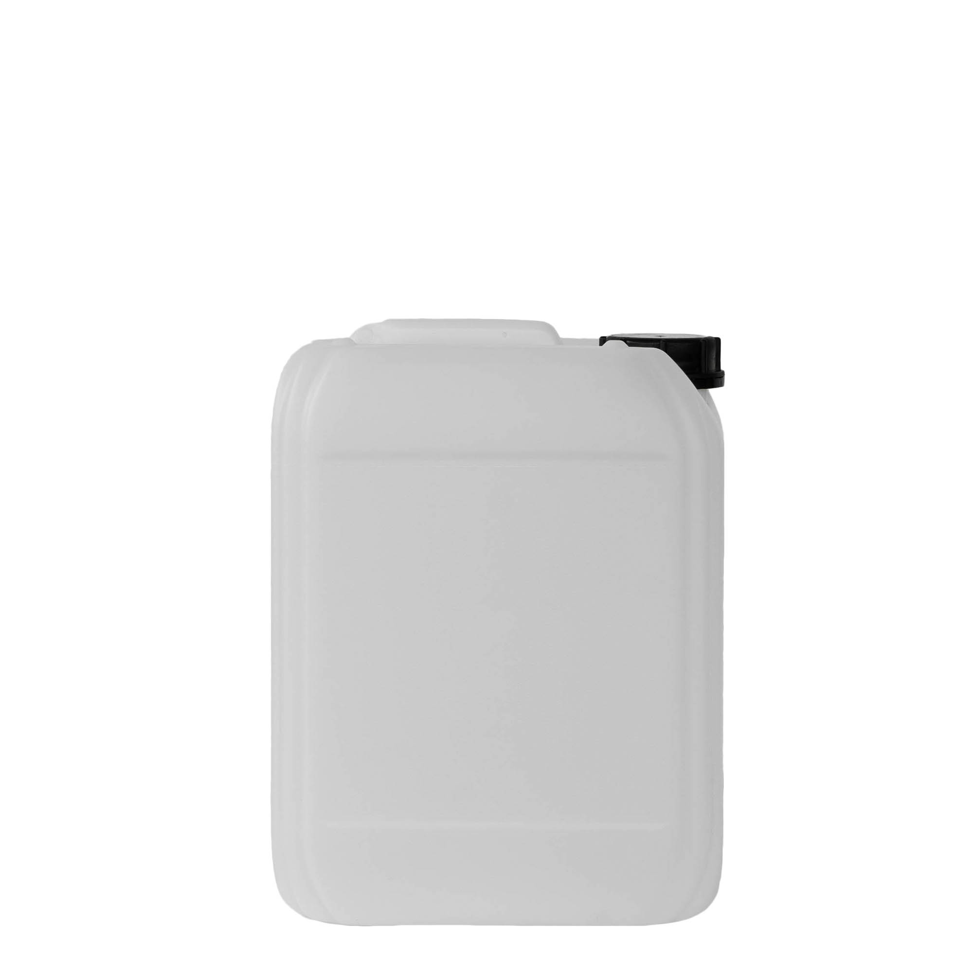 Bidón de 10 l, rectangular, plástico HDPE, natural, boca: ND 55