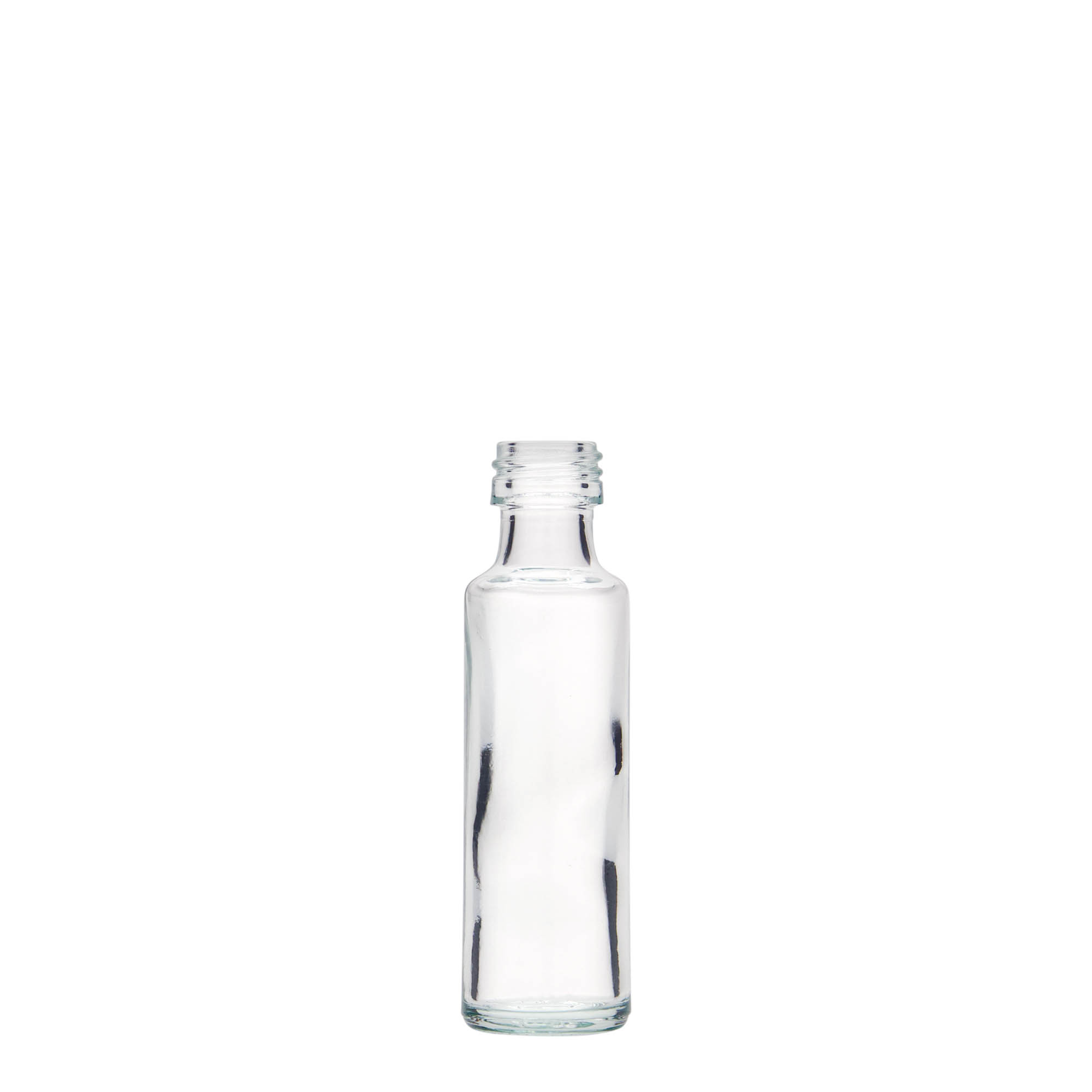 Botella de vidrio de 20 ml 'Dorica', boca: PP 18 Botella de vidrio de 20 ml 'Dorica', boca: PP 18