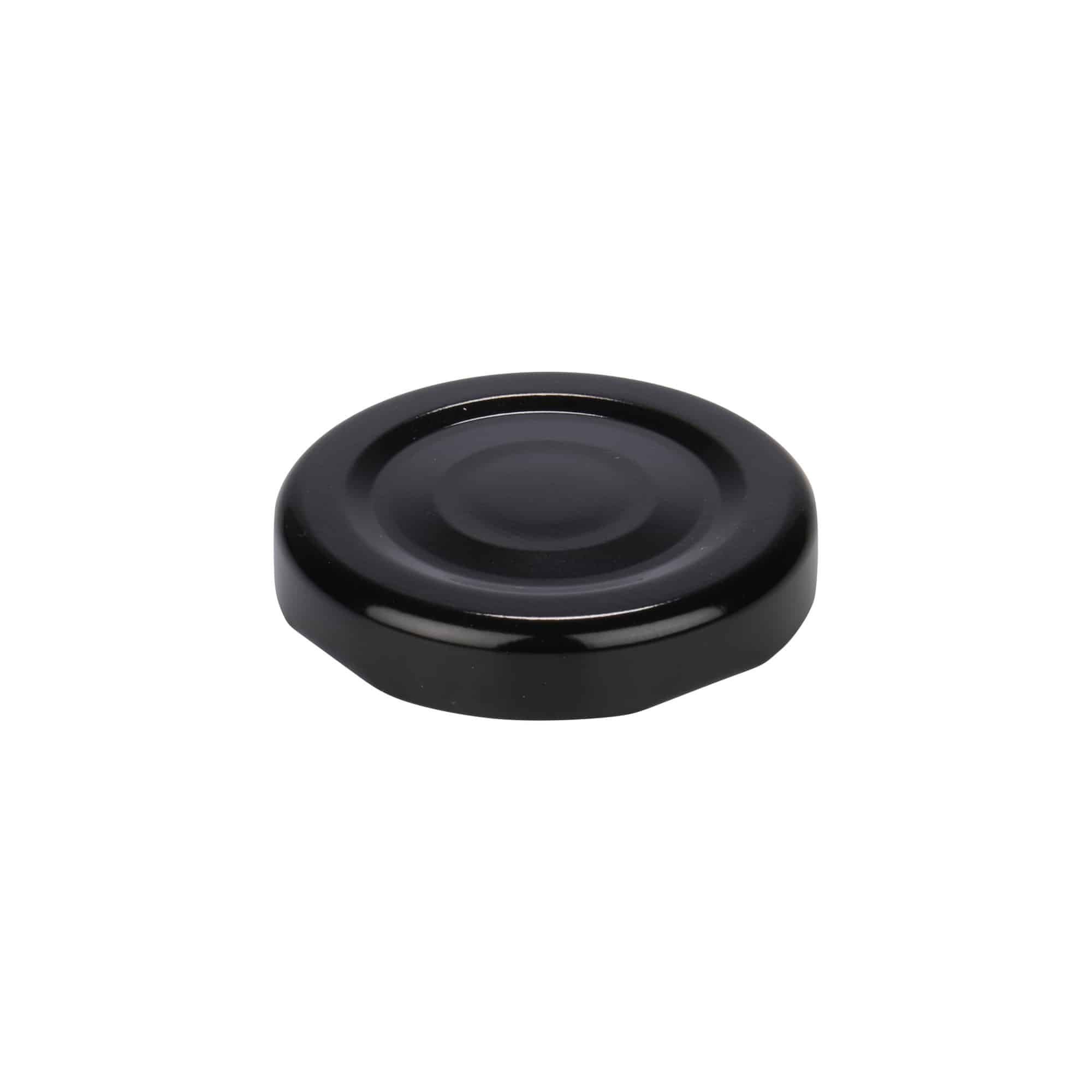 Tapa Twist-Off, hojalata, negra, para boca: TO 43