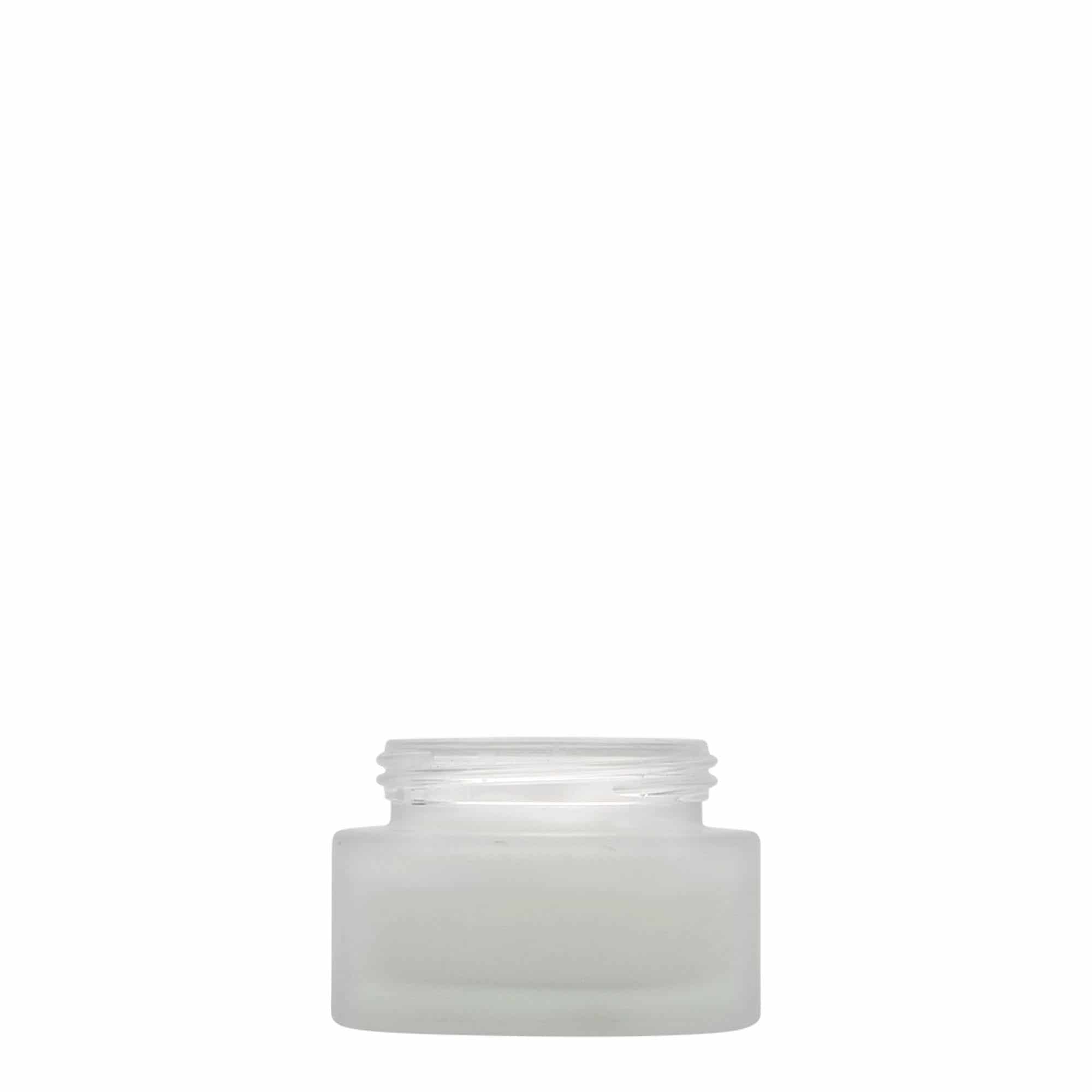 Bote 'Platin Edition' de 30 ml, vidrio, efecto helado, boca: tapón de rosca