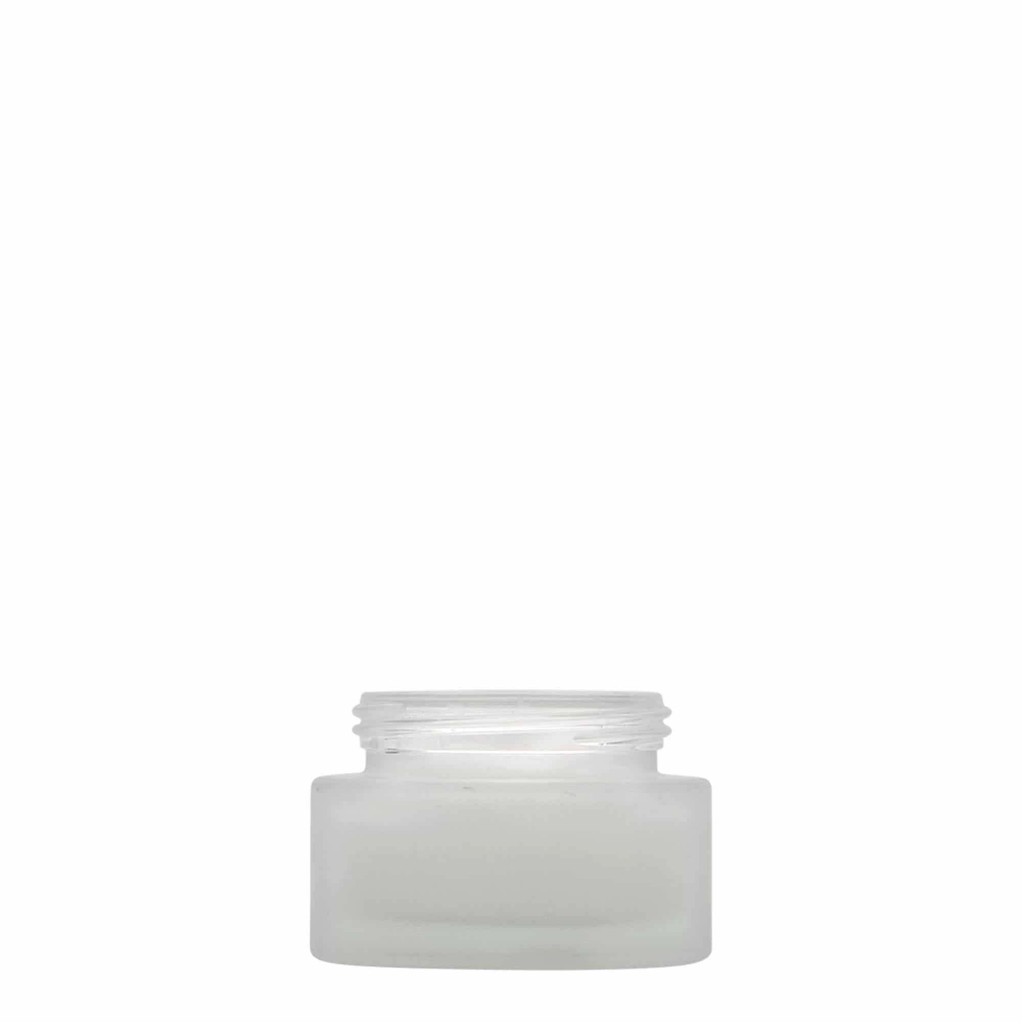 30 ml tarro 'Edición Platino', vidrio, esmerilado, boca: cierre de rosca