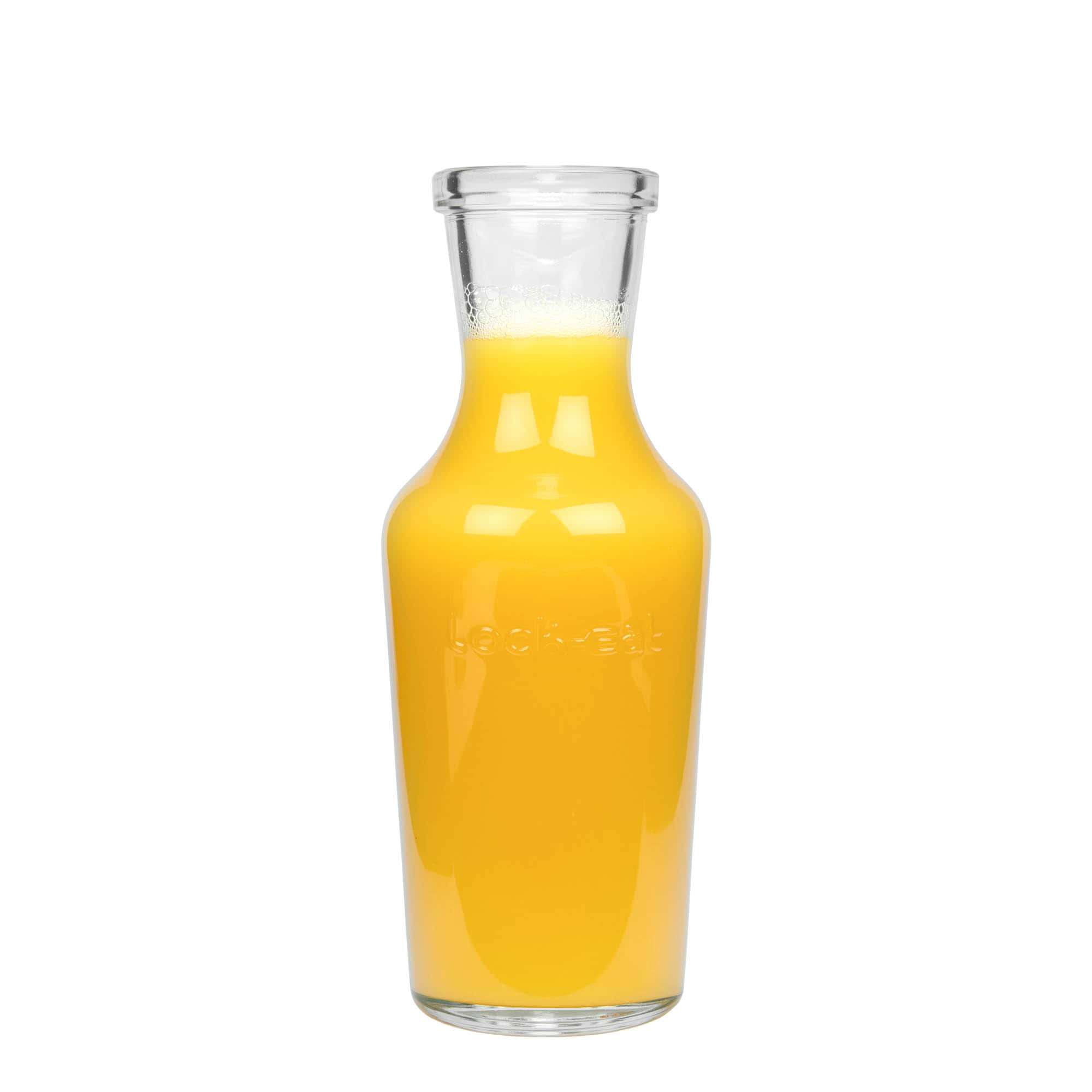 1.000 ml garrafa de vidrio «Lock-Eat», boca: cierre de alambre