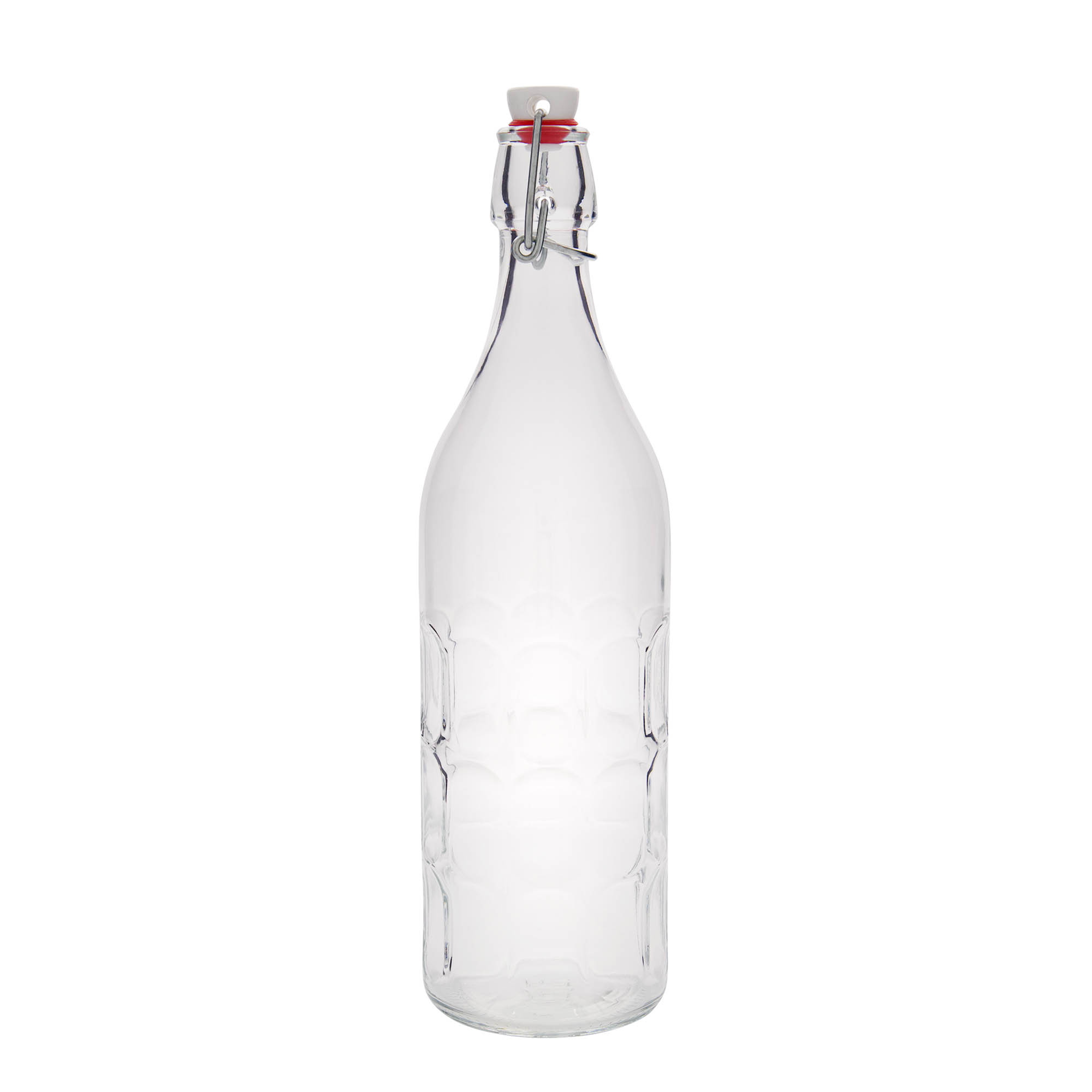 Botella de vidrio Moresca de 1.000 ml, boca: cierre de palanca Botella de vidrio Moresca de 1.000 ml, boca: cierre de palanca