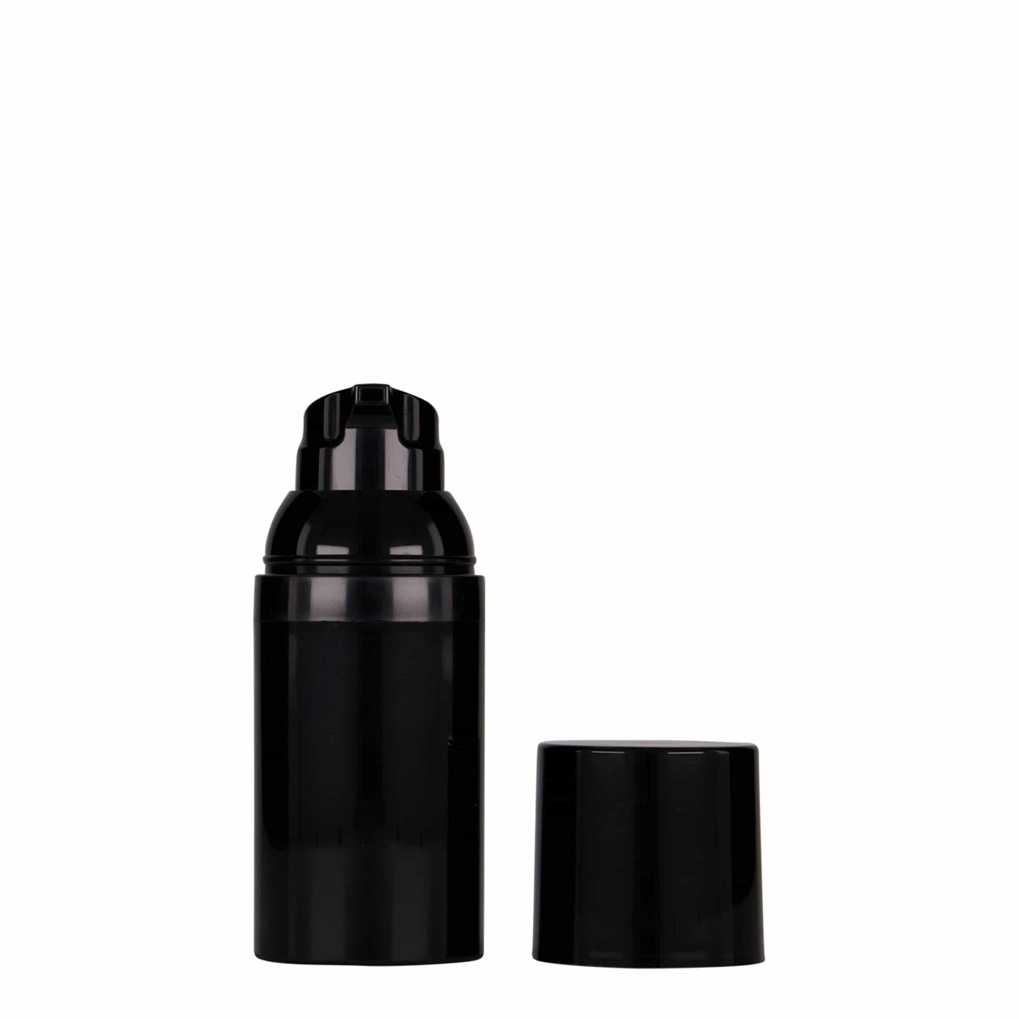 Dispensador Airless de 30 ml 'Mezzo', plástico PP, negro