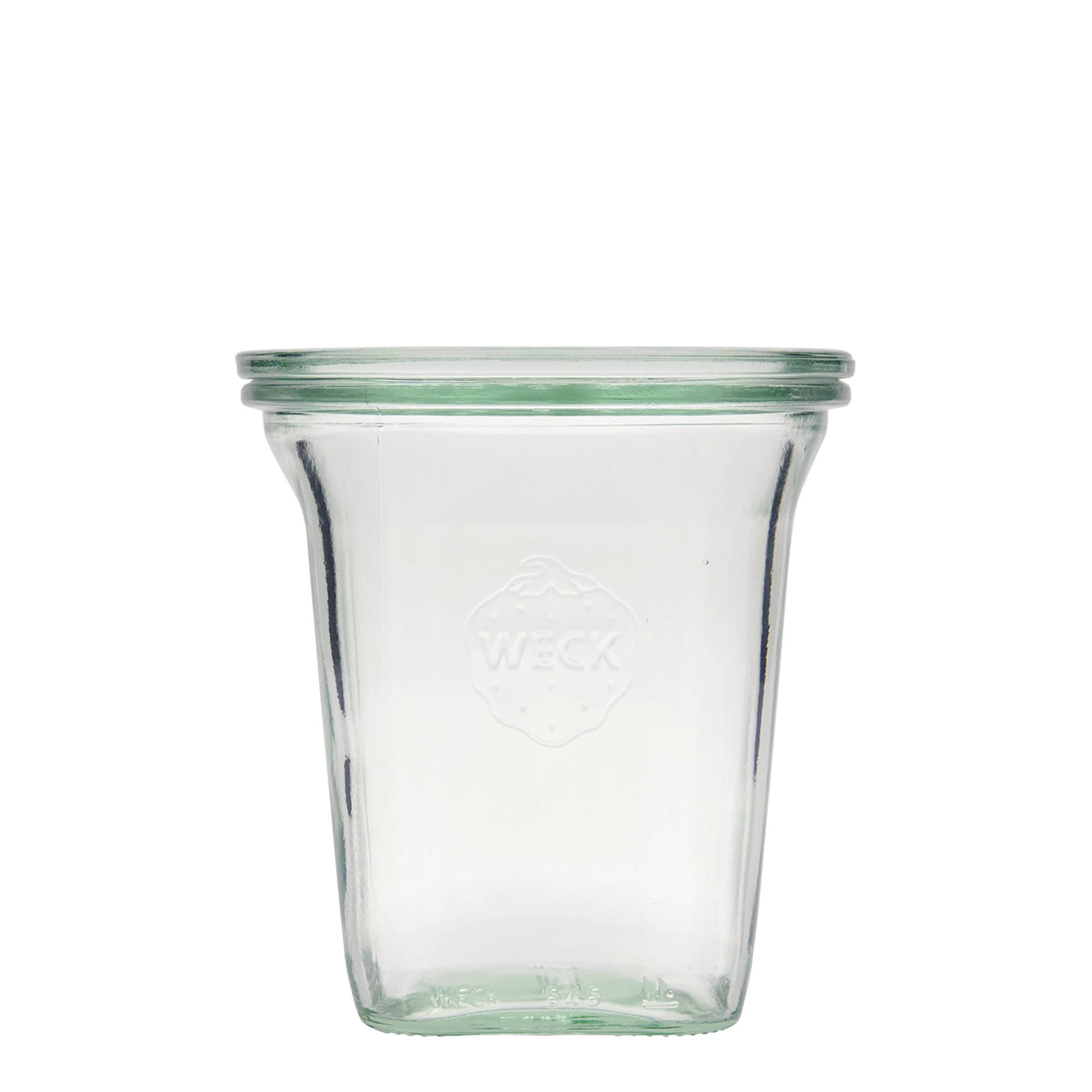 6x 545 ml tarro tipo Quadro WECK con tapa de vidrio RR 100