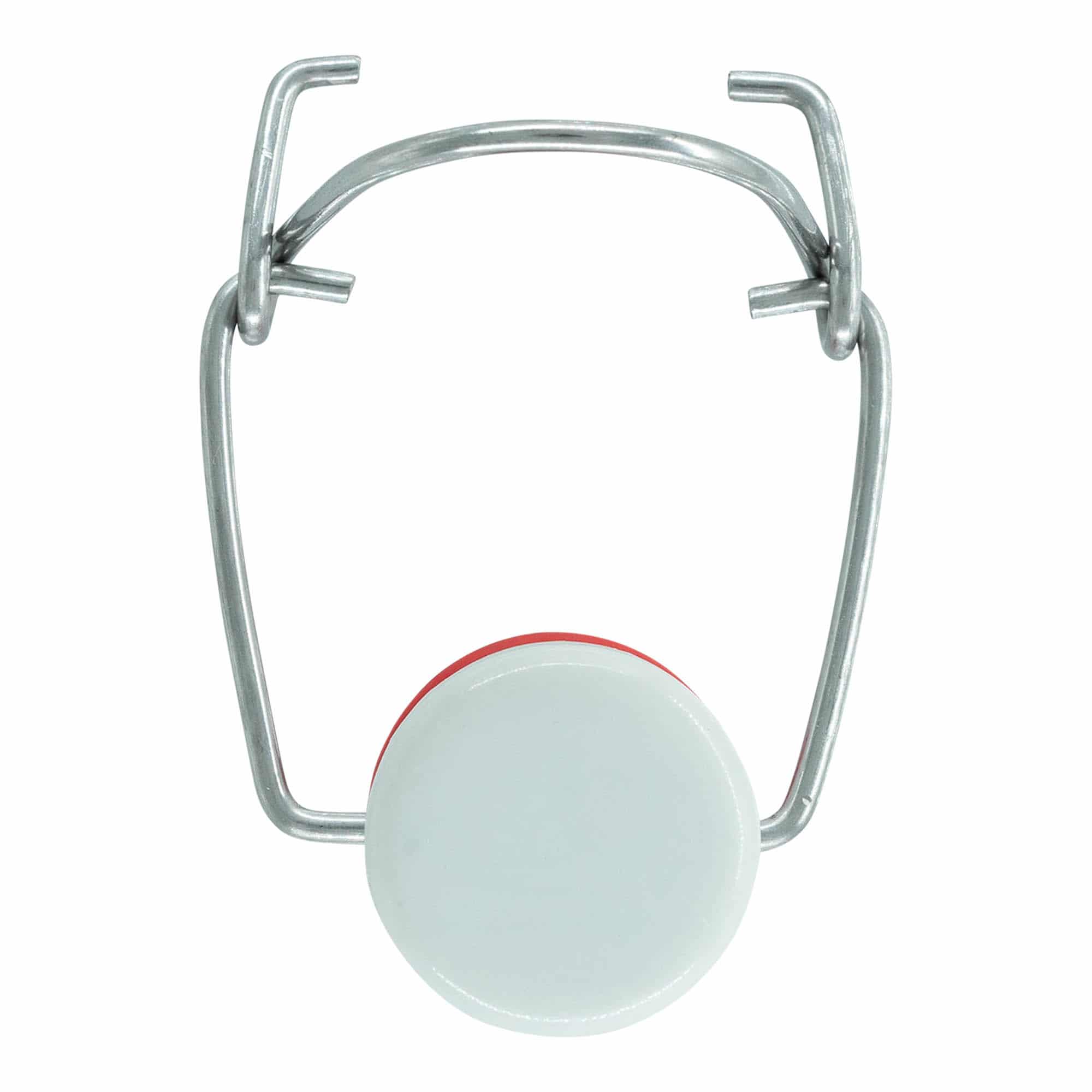 Tapón mecánico tamaño especial, plástico, rojo-blanco
