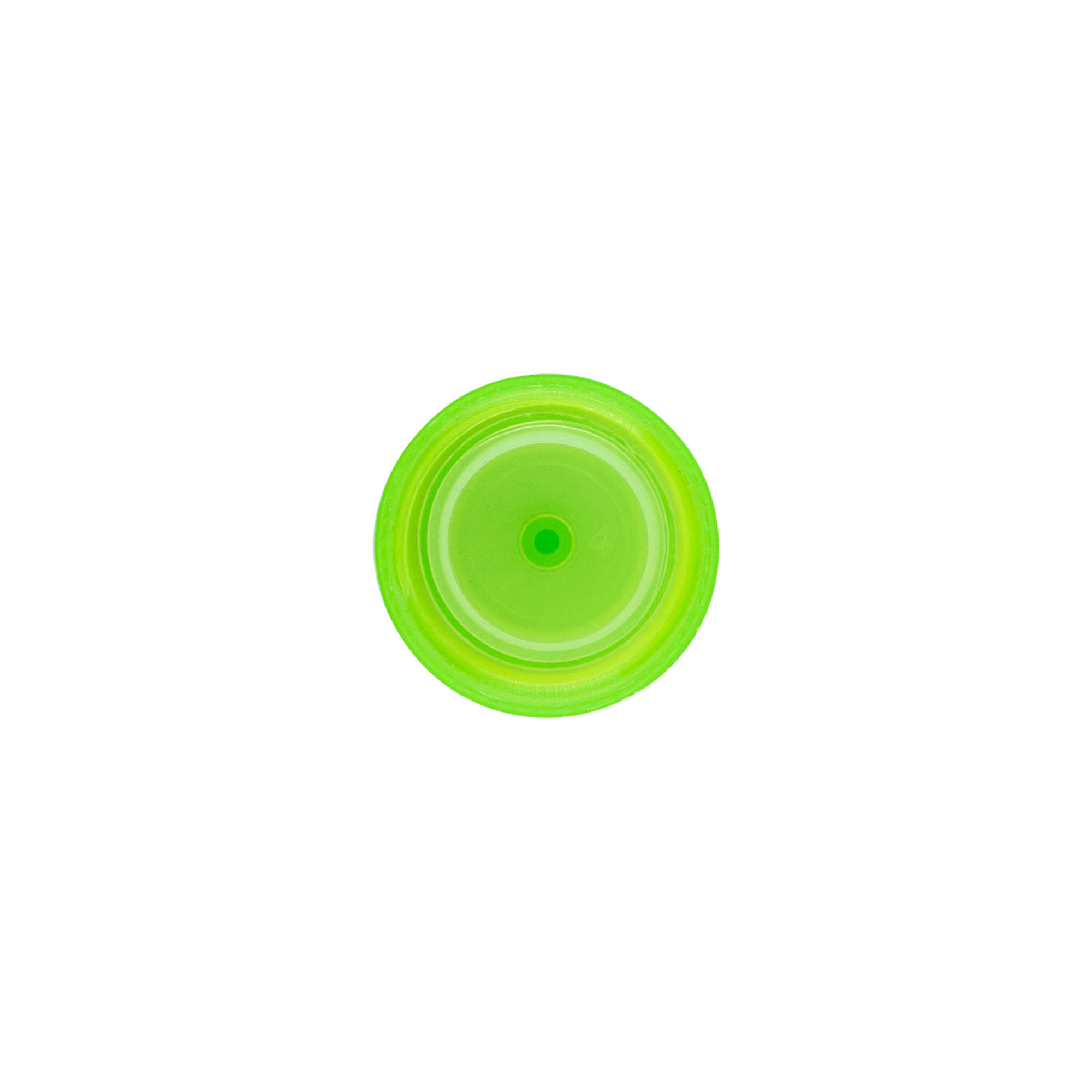 Tapa de rosca con inserto para jeringa, plástico PP, verde, para boquilla: 24/410 Tapa de rosca con inserto para jeringa, plástico PP, verde, para boquilla: 24/410