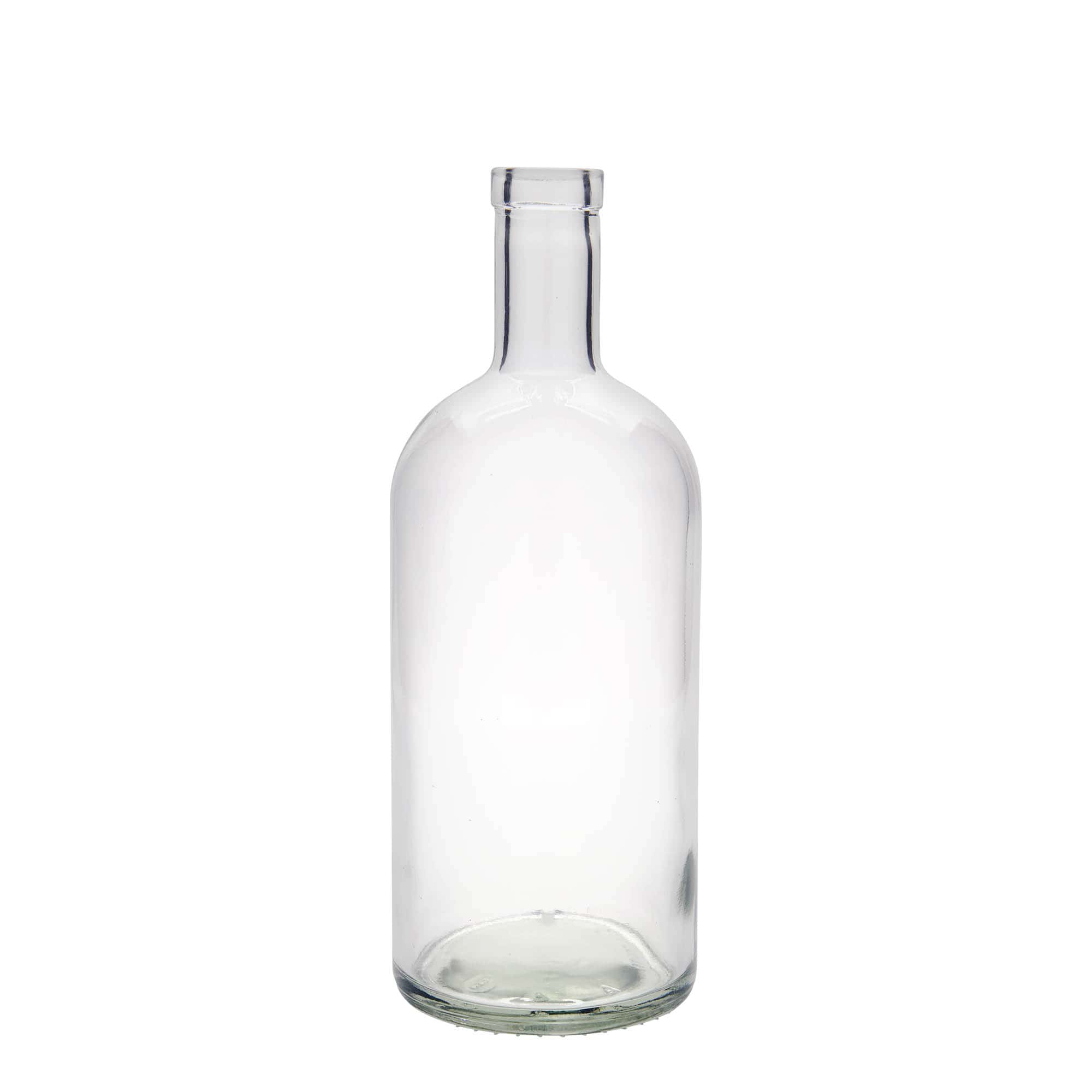 Botella de vidrio de 1000 ml 'Gerardino', boca: corcho