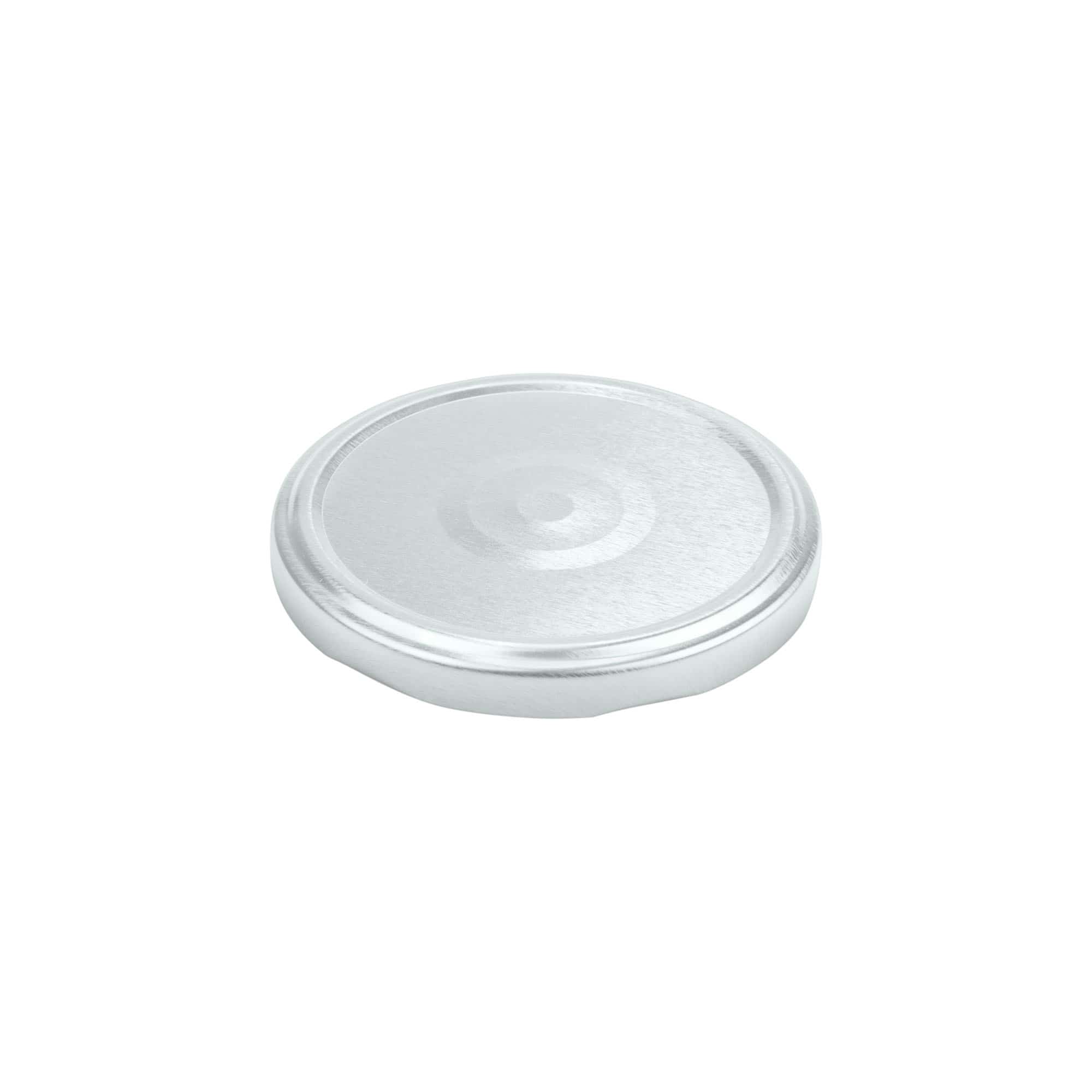 Tapa Twist-Off, hojalata, plateada, para boca: TO 82