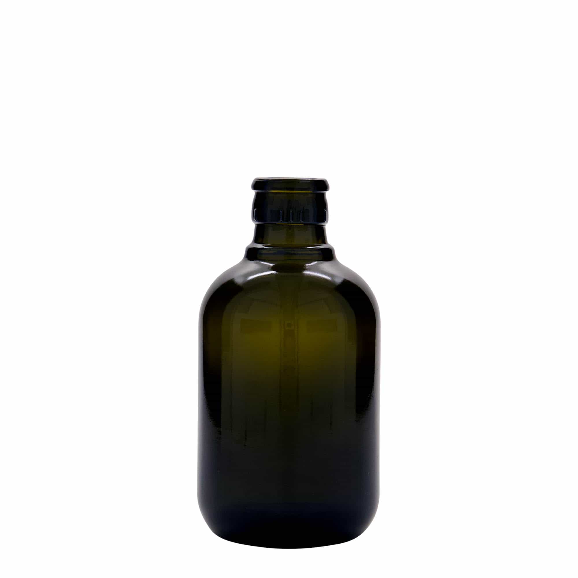 Aceitera/vinagrera 'Biolio' de 250 ml, vidrio, verde antiguo, boca: DOP