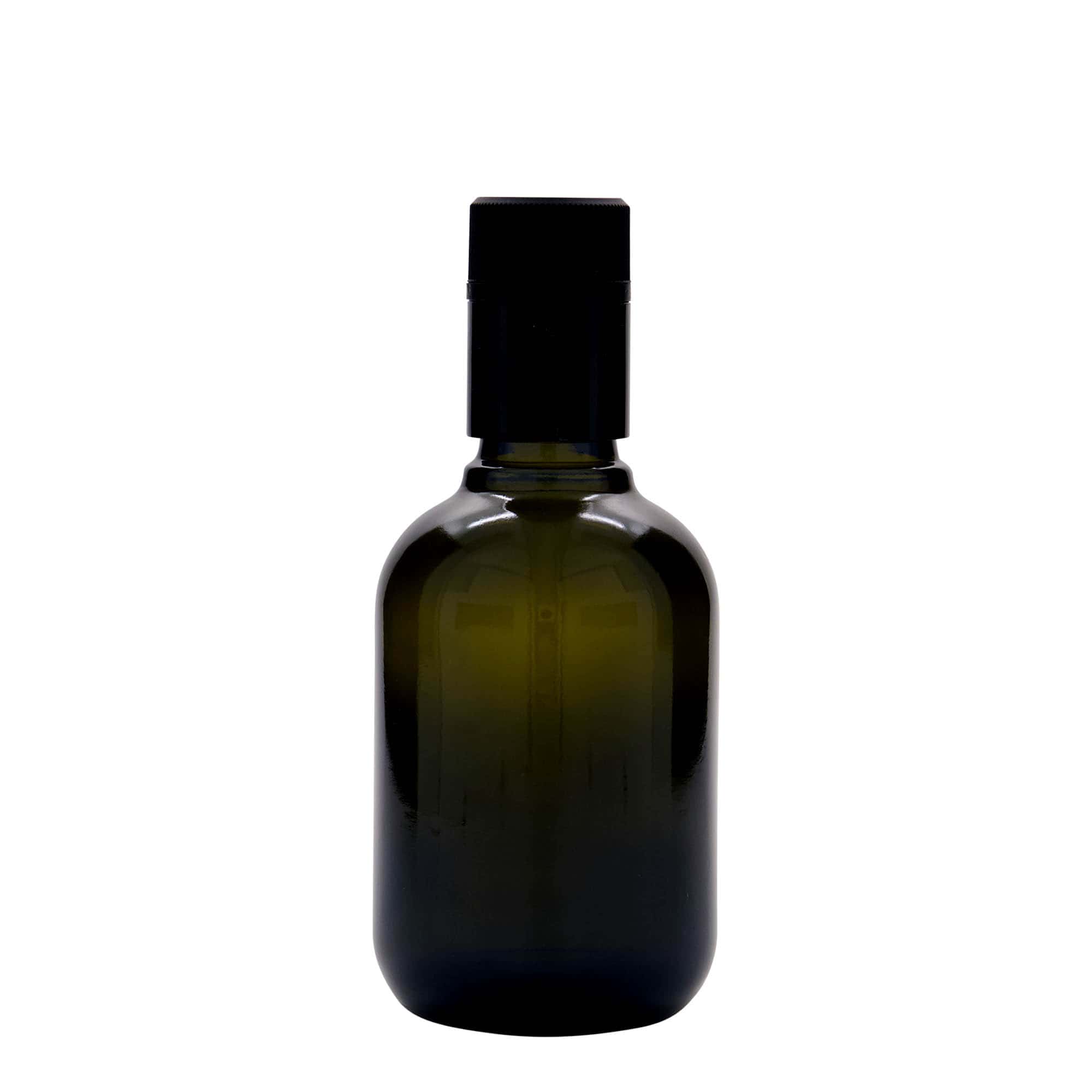 250 ml Botella para vinagre/aceite 'Biolio', vidrio, verde antiguo, boca: DOP