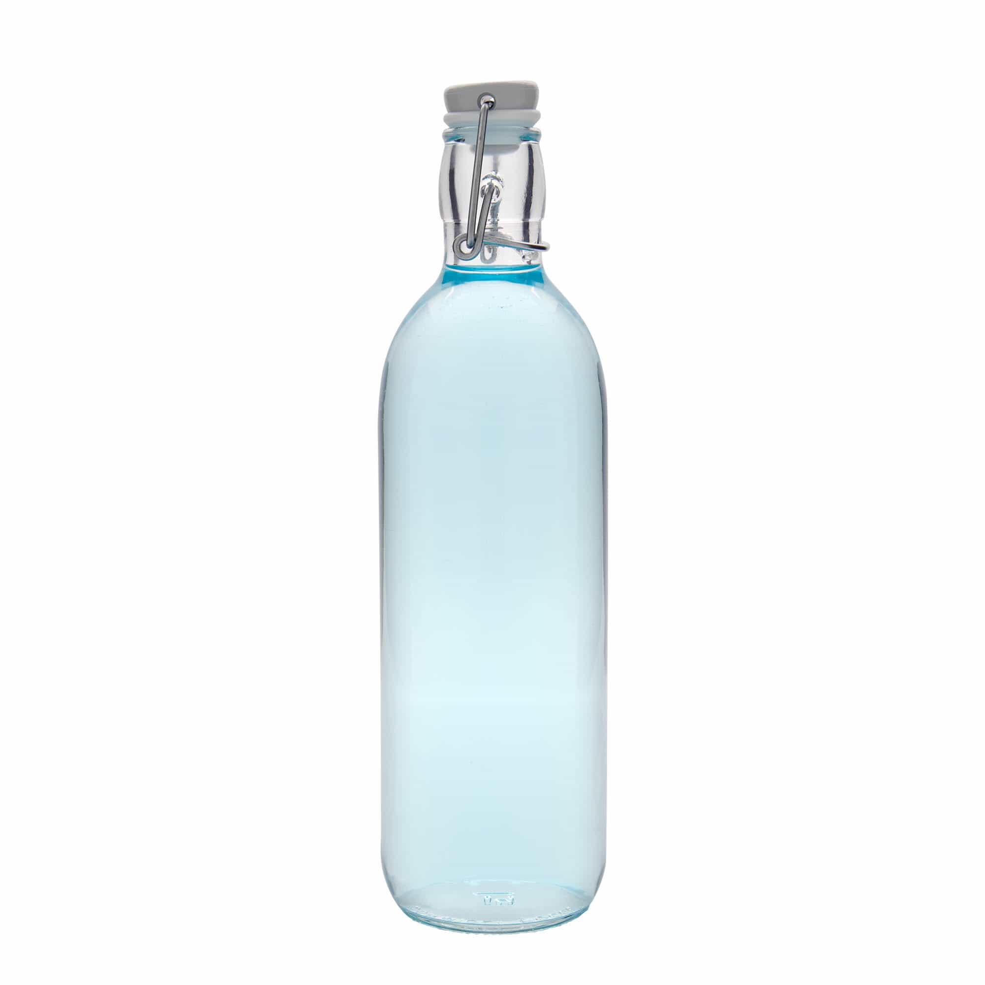 Botella de vidrio 'Emilia' de 1000 ml, boca: tapón mecánico