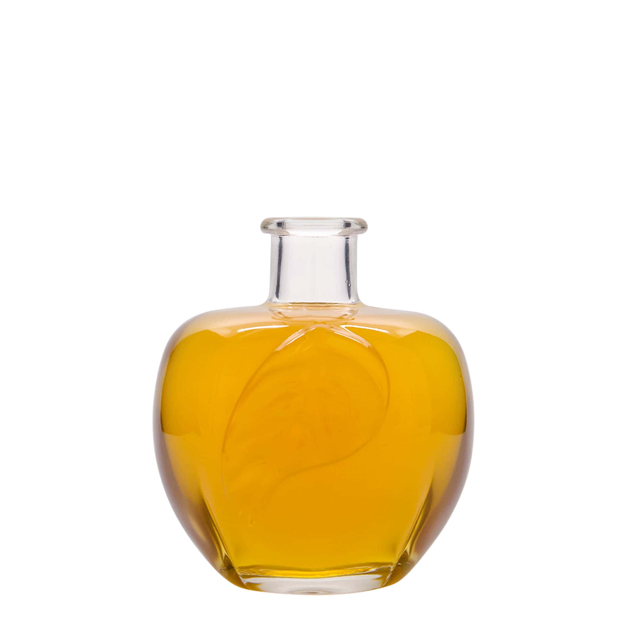 Botella de vidrio 'Manzana' de 350 ml, boca: corcho