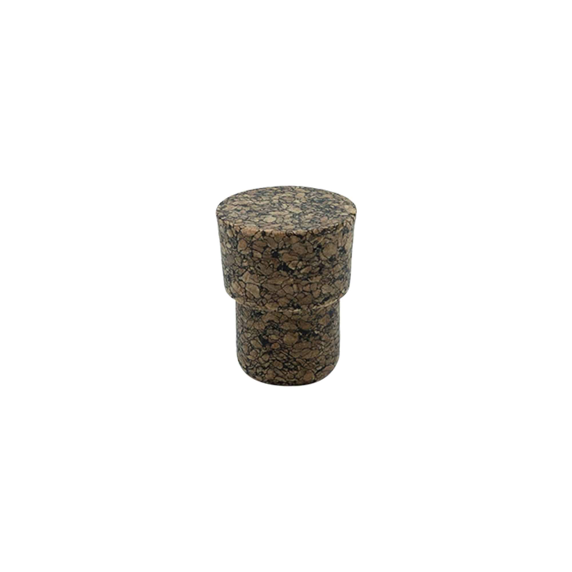 Tapón de corcho 'Cornice' 18,2 mm, Corkcoal, para boca: corcho