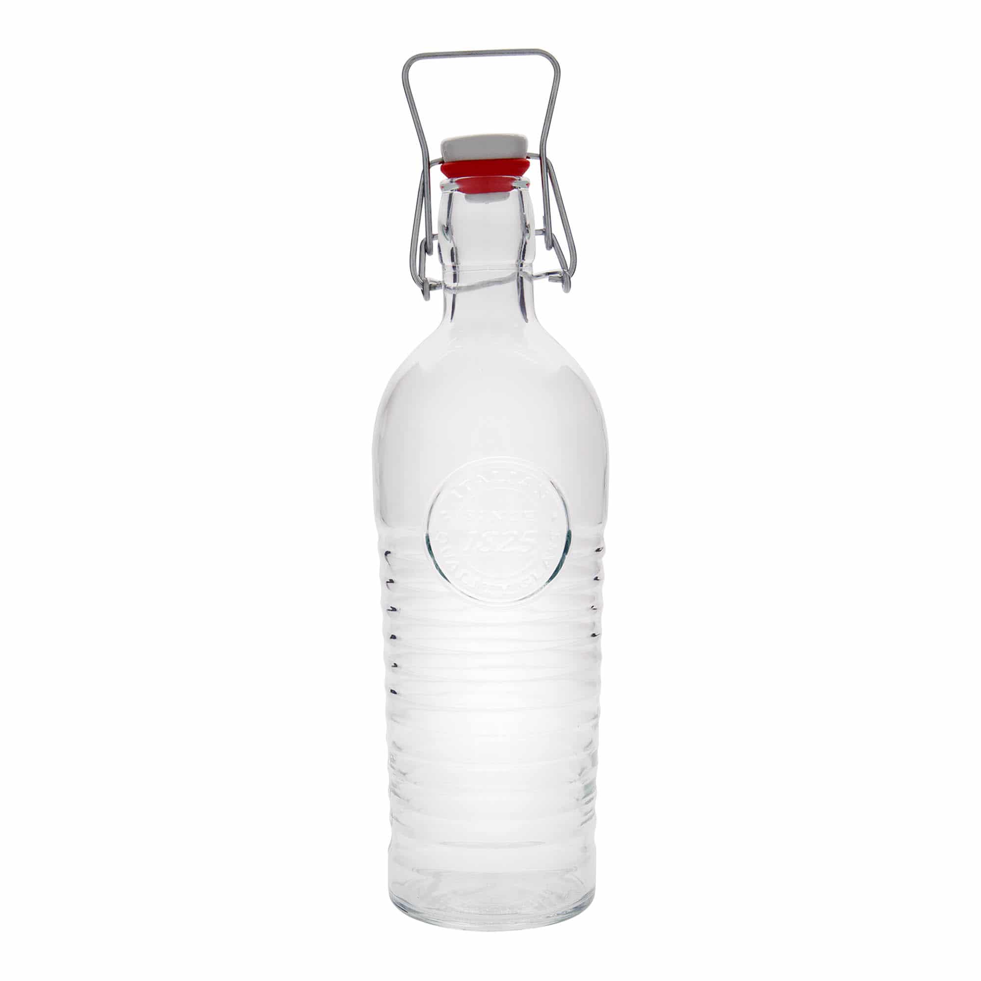 Botella de vidrio 'Officina 1825' de 1200 ml, boca: tapón mecánico