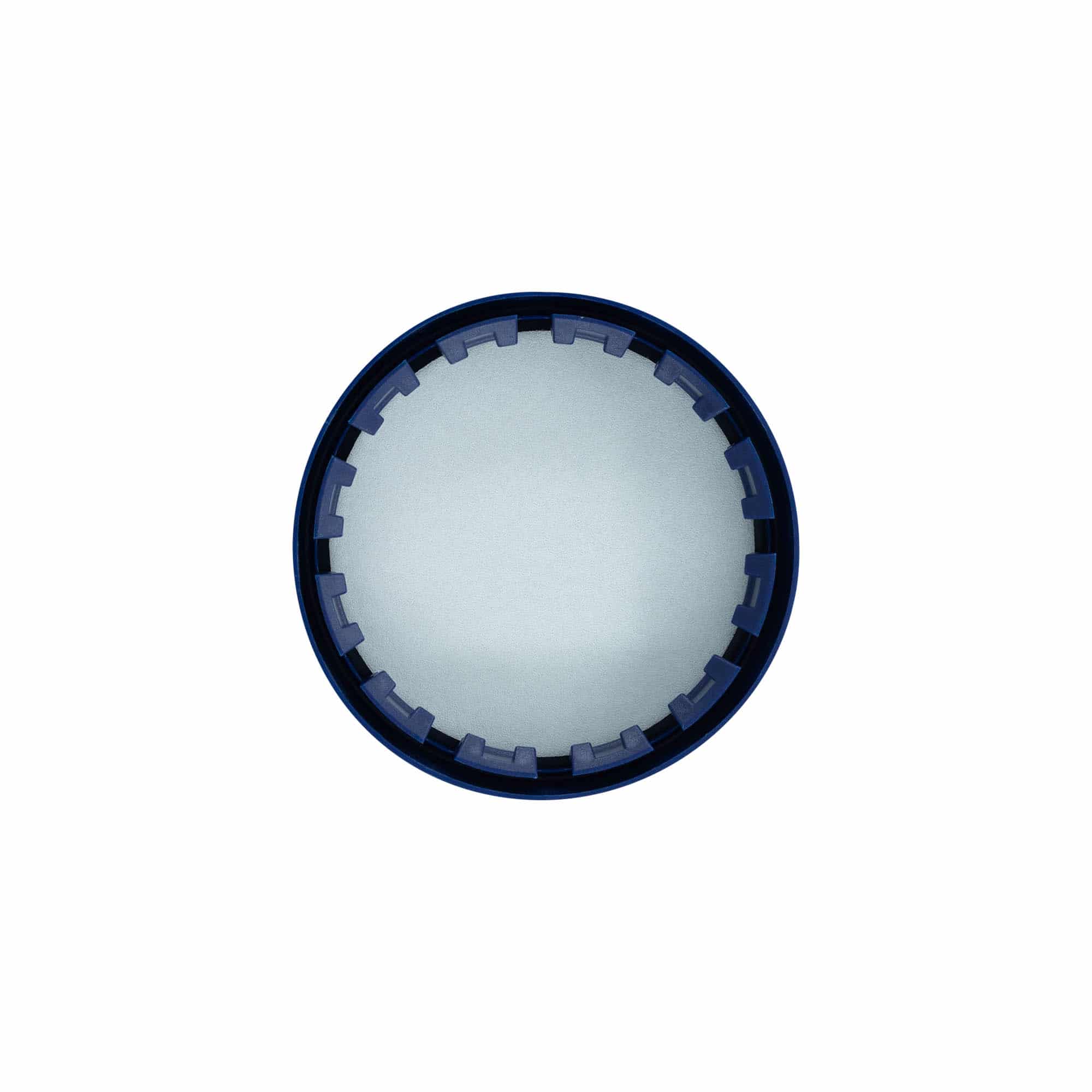 Capuchón para bote cerámico de cuello estrecho, HDPE, azul