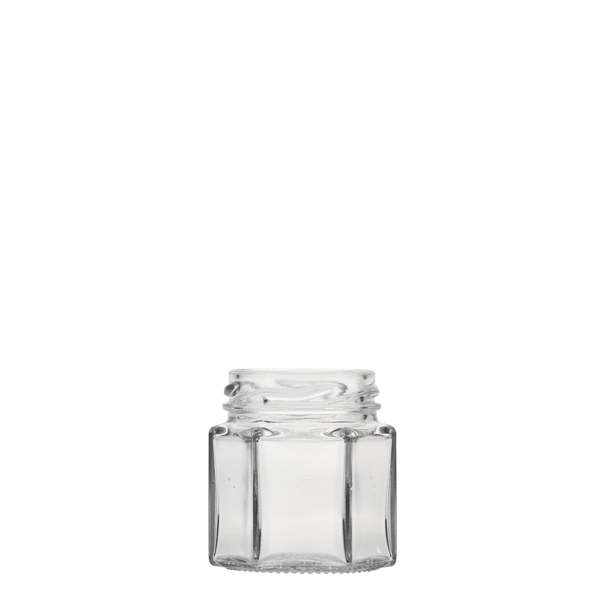 47 ml frasco hexagonal, boca: Twist-Off (TO 43) 47 ml frasco hexagonal, boca: Twist-Off (TO 43)