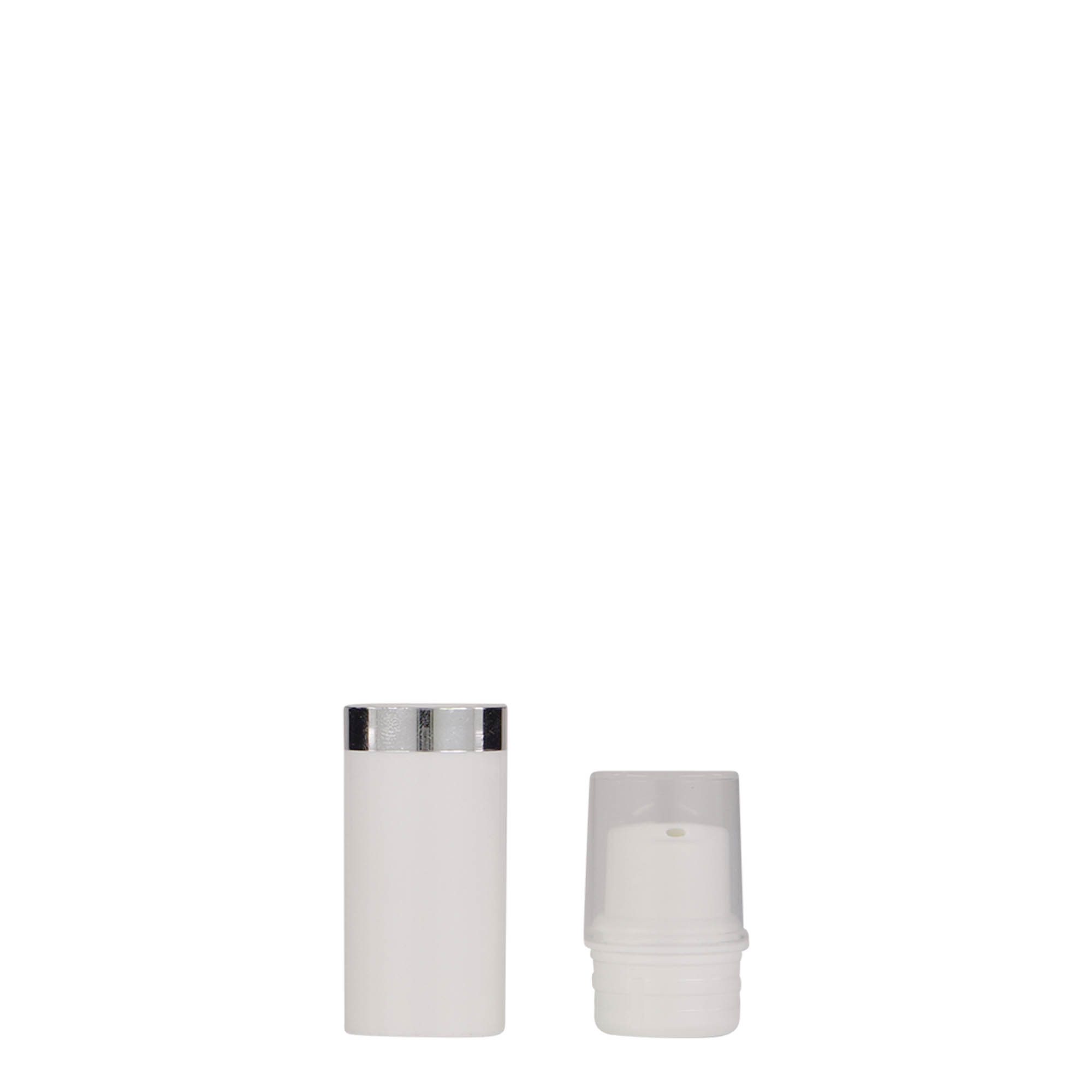 Dispensador Airless de 5 ml 'Nano', plástico PP, blanco Dispensador Airless de 5 ml 'Nano', plástico PP, blanco
