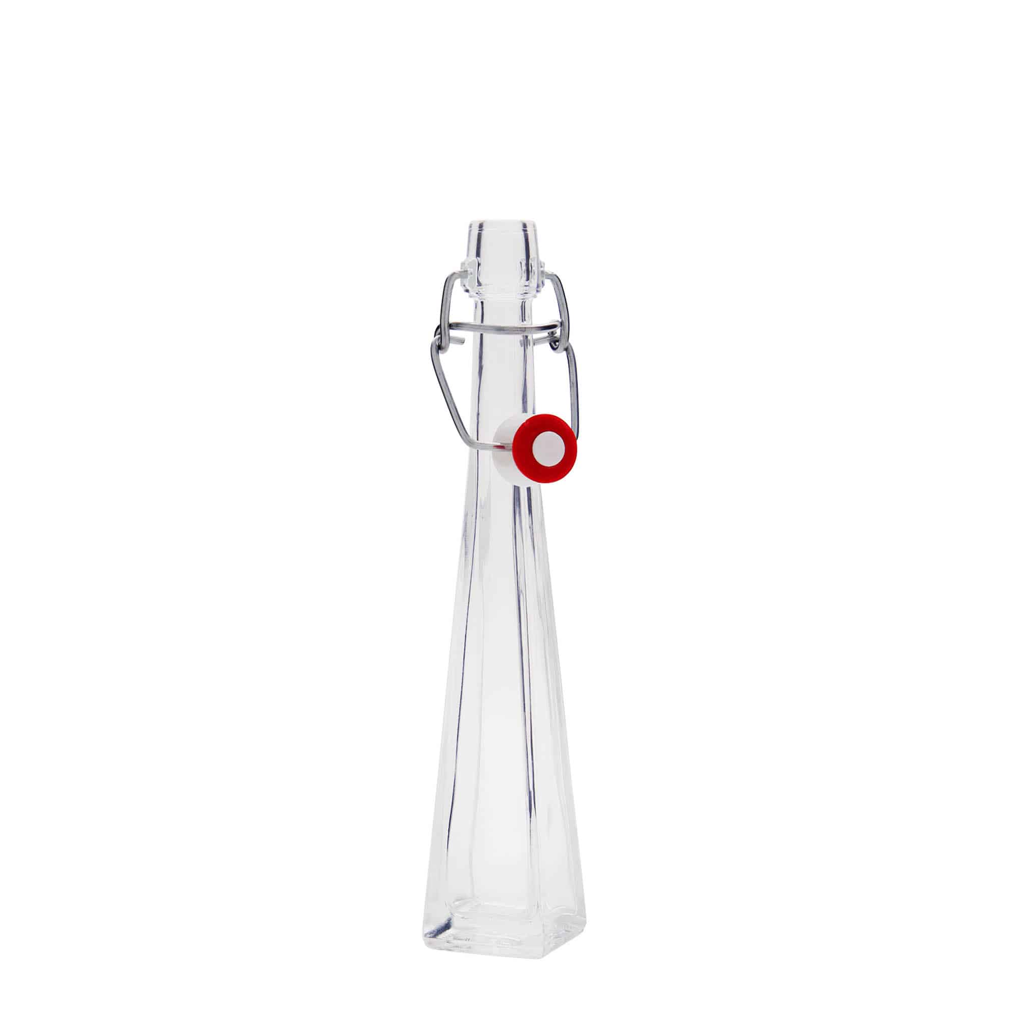 Botella de vidrio 'Dama Quadrato' de 40 ml, cuadrada, boca: tapón mecánico