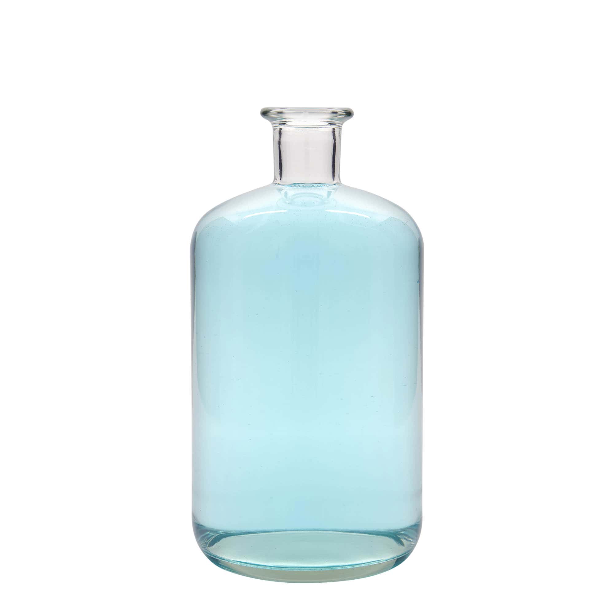 Botella de vidrio de farmacia de 1500 ml, boca: corcho
