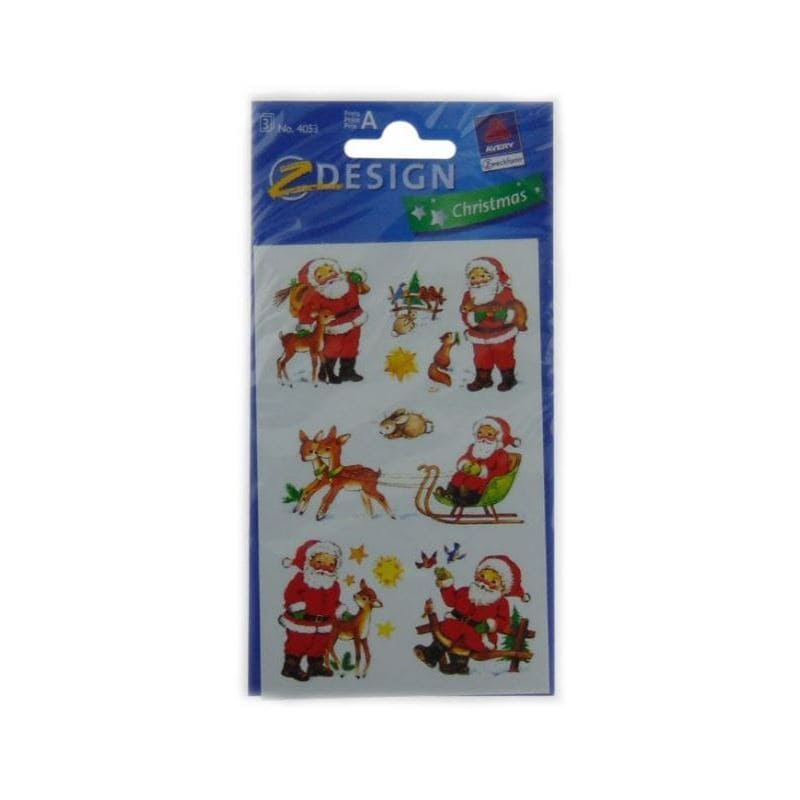 Zweckform Pegatinas 'Papá Noel', papel, multicolor