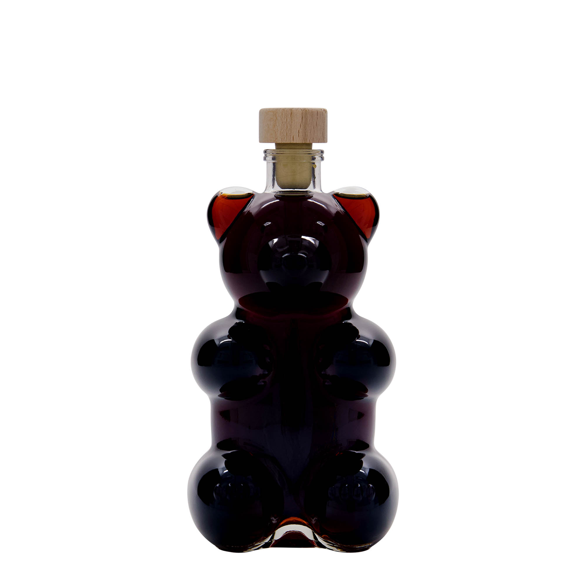 Botella de vidrio de 350 ml «Oso», boca: corcho