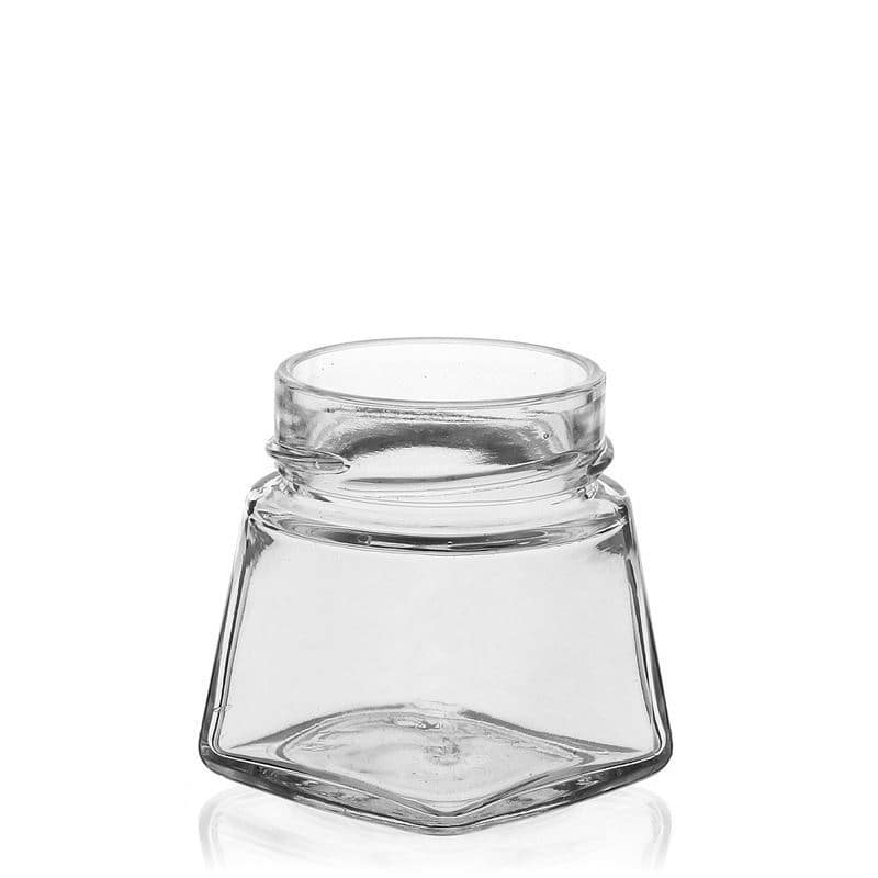 Tarro cuadrado 'Luxor' de 106 ml, boca: Deep-Twist-Off (DTO 58) Tarro cuadrado 'Luxor' de 106 ml, boca: Deep-Twist-Off (DTO 58)