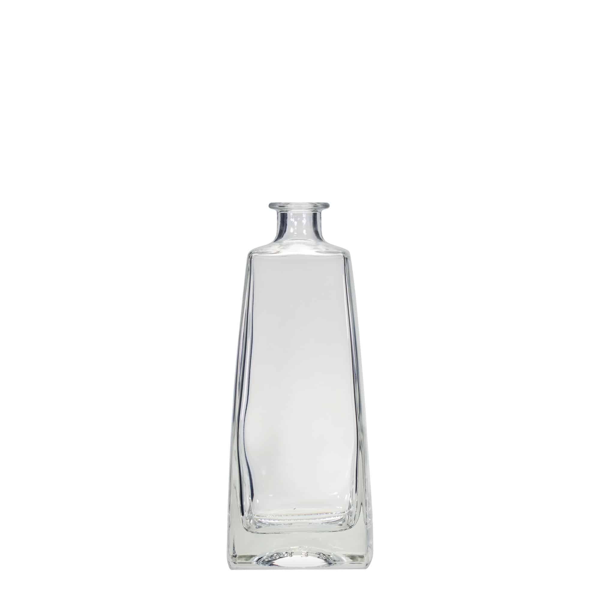 Botella de vidrio 'Timmy' de 700 ml, rectangular, boca: corcho Botella de vidrio 'Timmy' de 700 ml, rectangular, boca: corcho