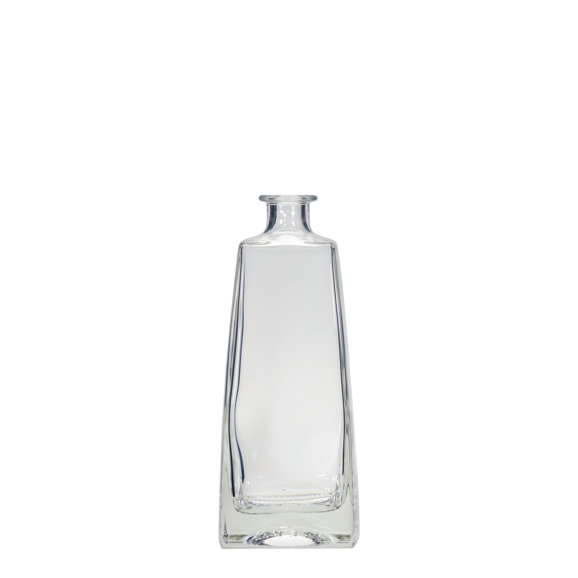 Botella de vidrio de 700 ml 'Timmy', rectangular, boca: corcho