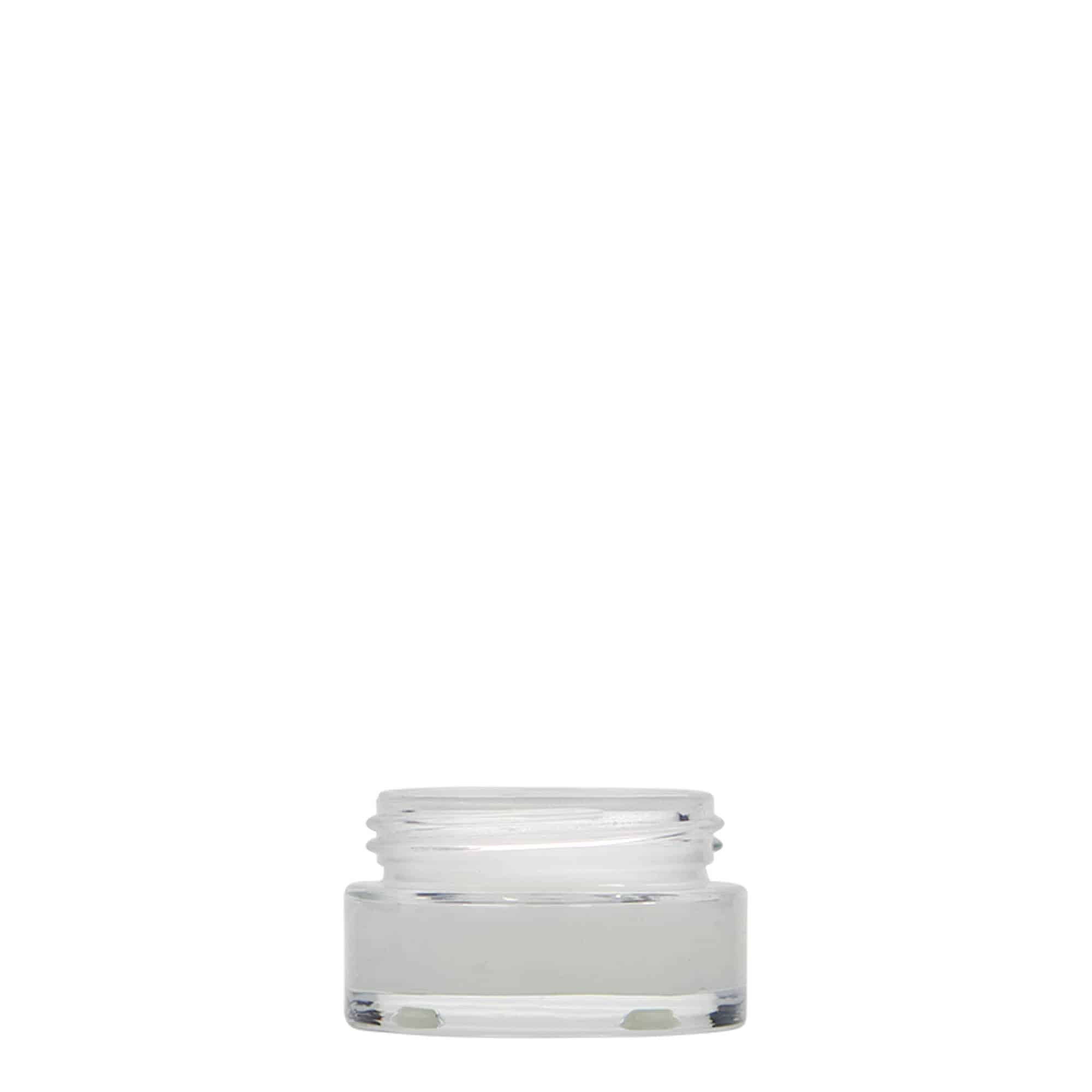 15 ml tarro «Clear Edition», vidrio, boca: cierre de rosca
