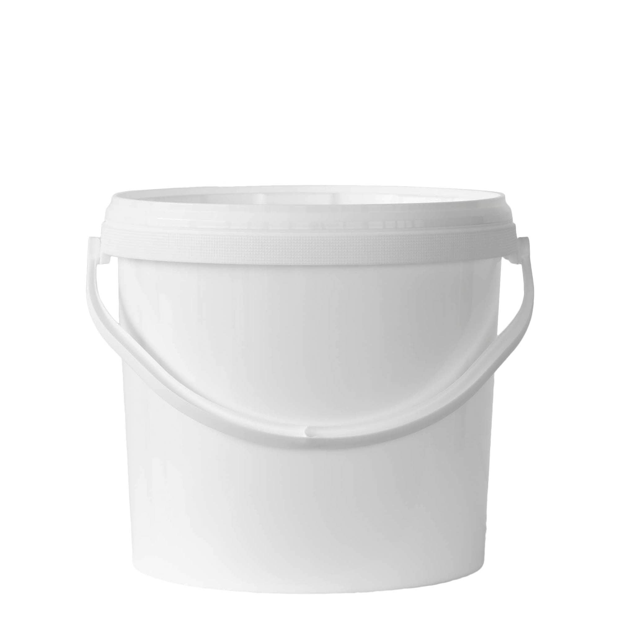 Cubo de 12,5 l, plástico de PP, blanco