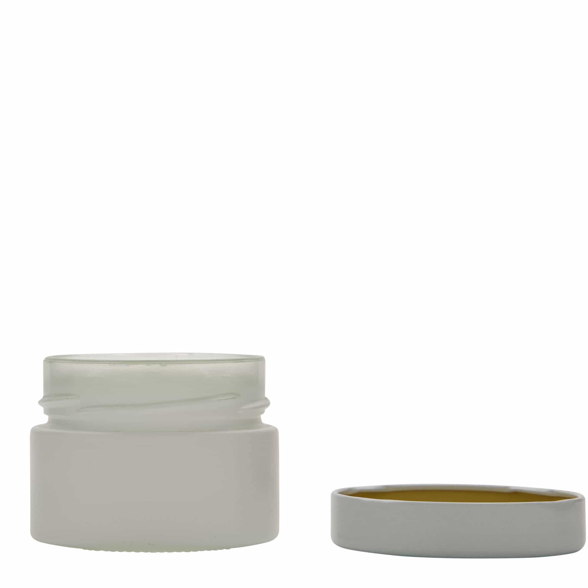 Tarro redondo 'Aurora' de 130 ml, blanco, boca: Deep-Twist-Off (DTO 66)